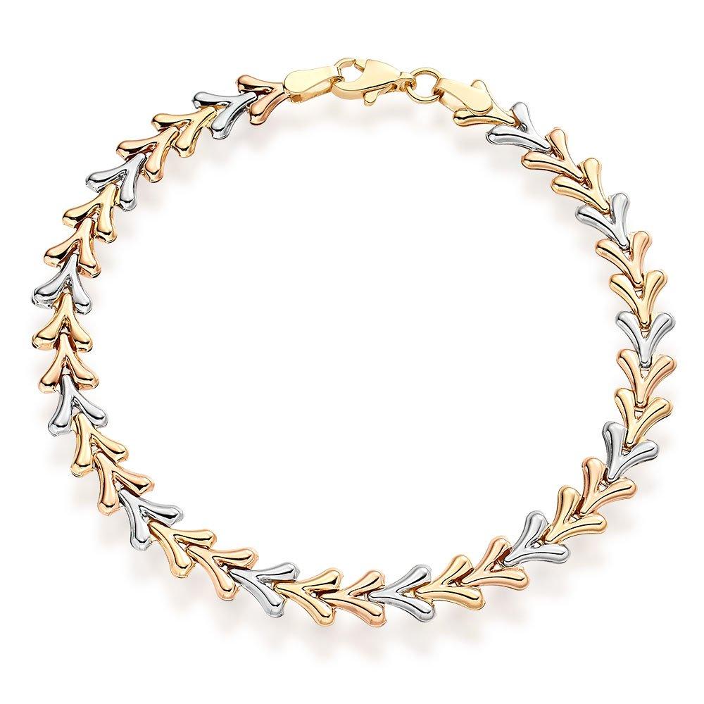 Three colour gold on sale bracelet