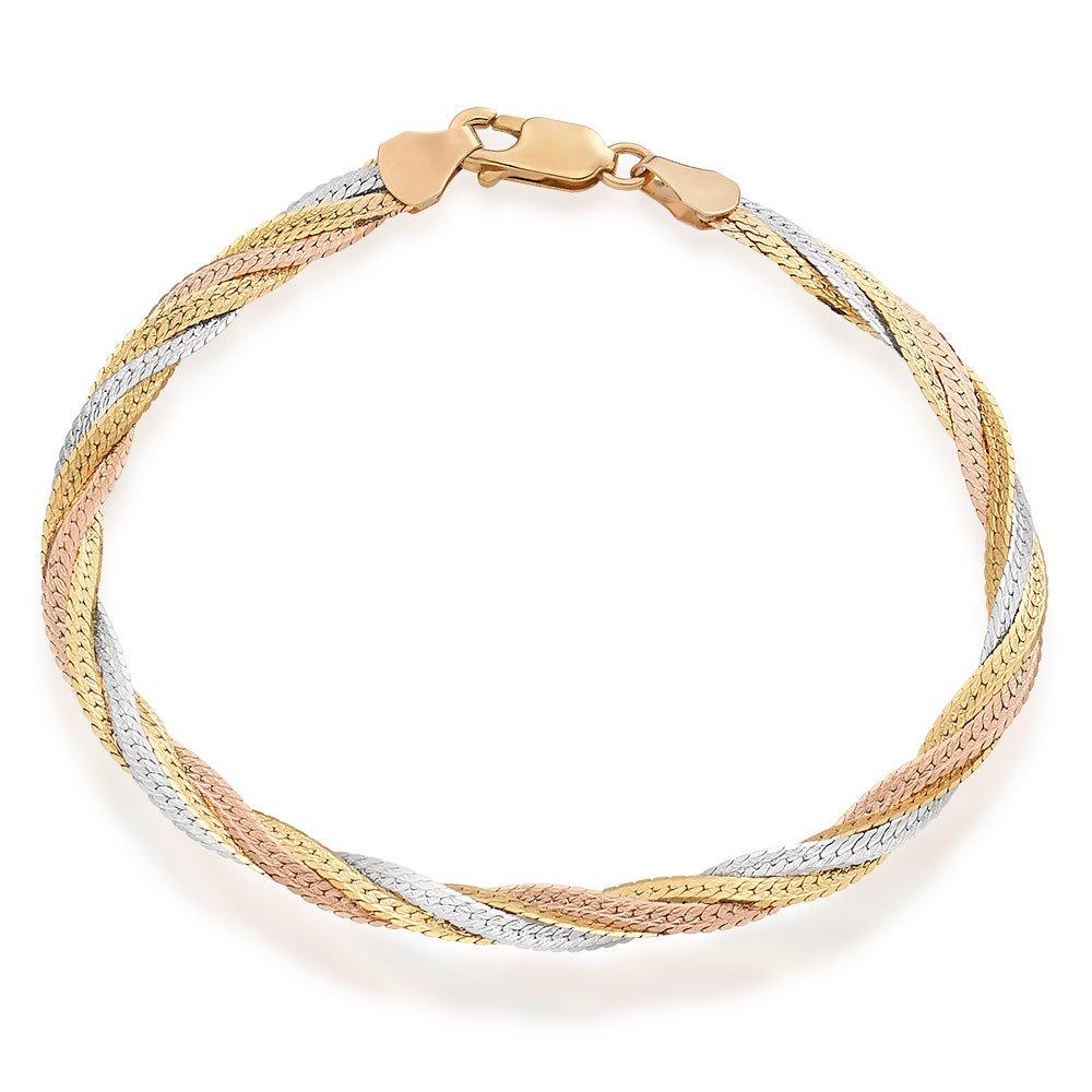 3 Colour Gold Bracelet Shop 55 OFF naansemijoias .br