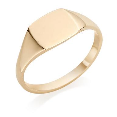 9ct Gold Signet Ladies Ring