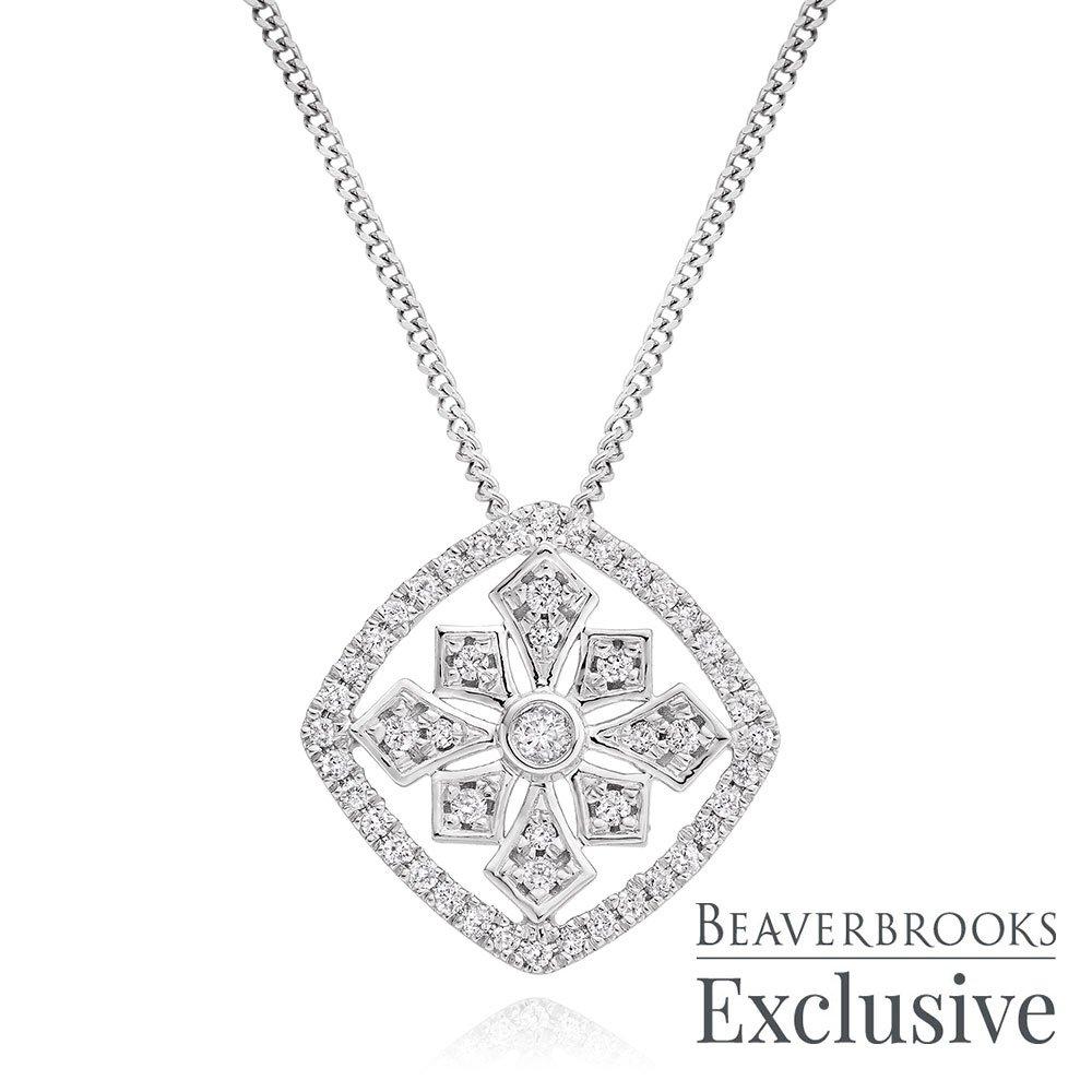 Beaverbrooks white gold on sale necklace