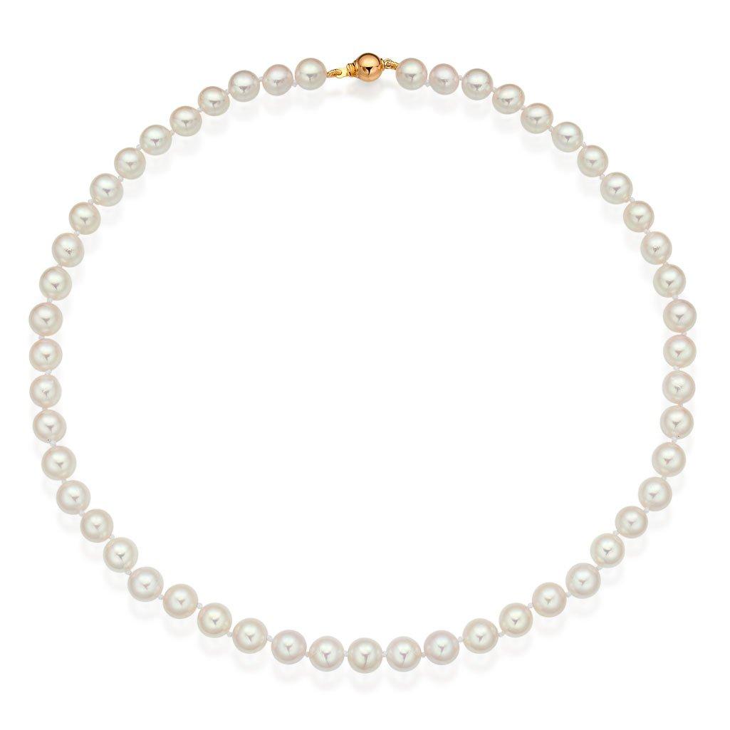 18ct Yellow Gold Akoya Pearl Necklace