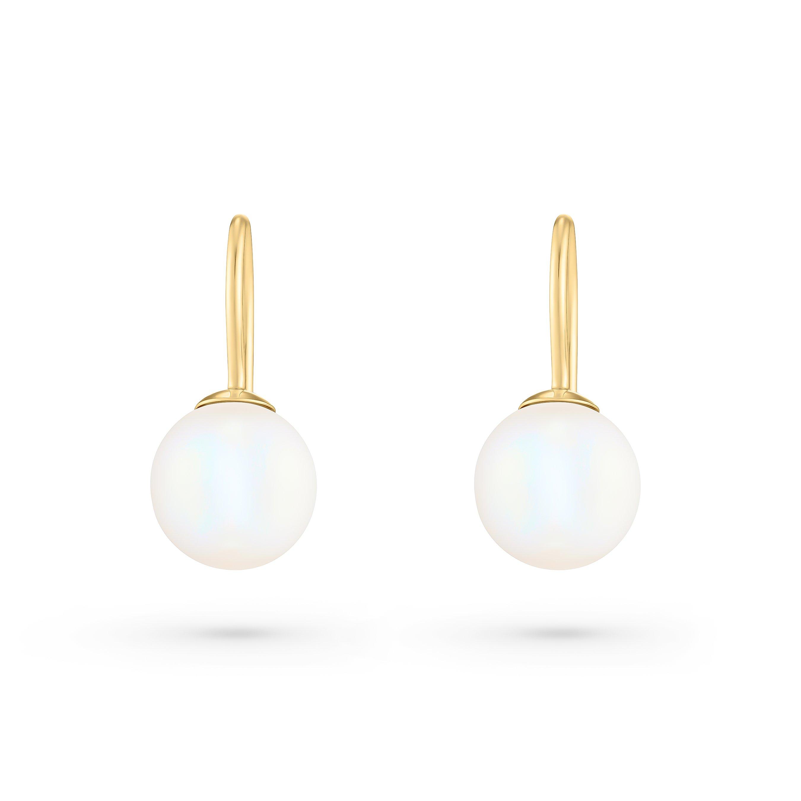 9ct Gold Freshwater Cultured Pearl Hook Earrings