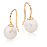 9ct Gold Freshwater Cultured Pearl Hook Earrings