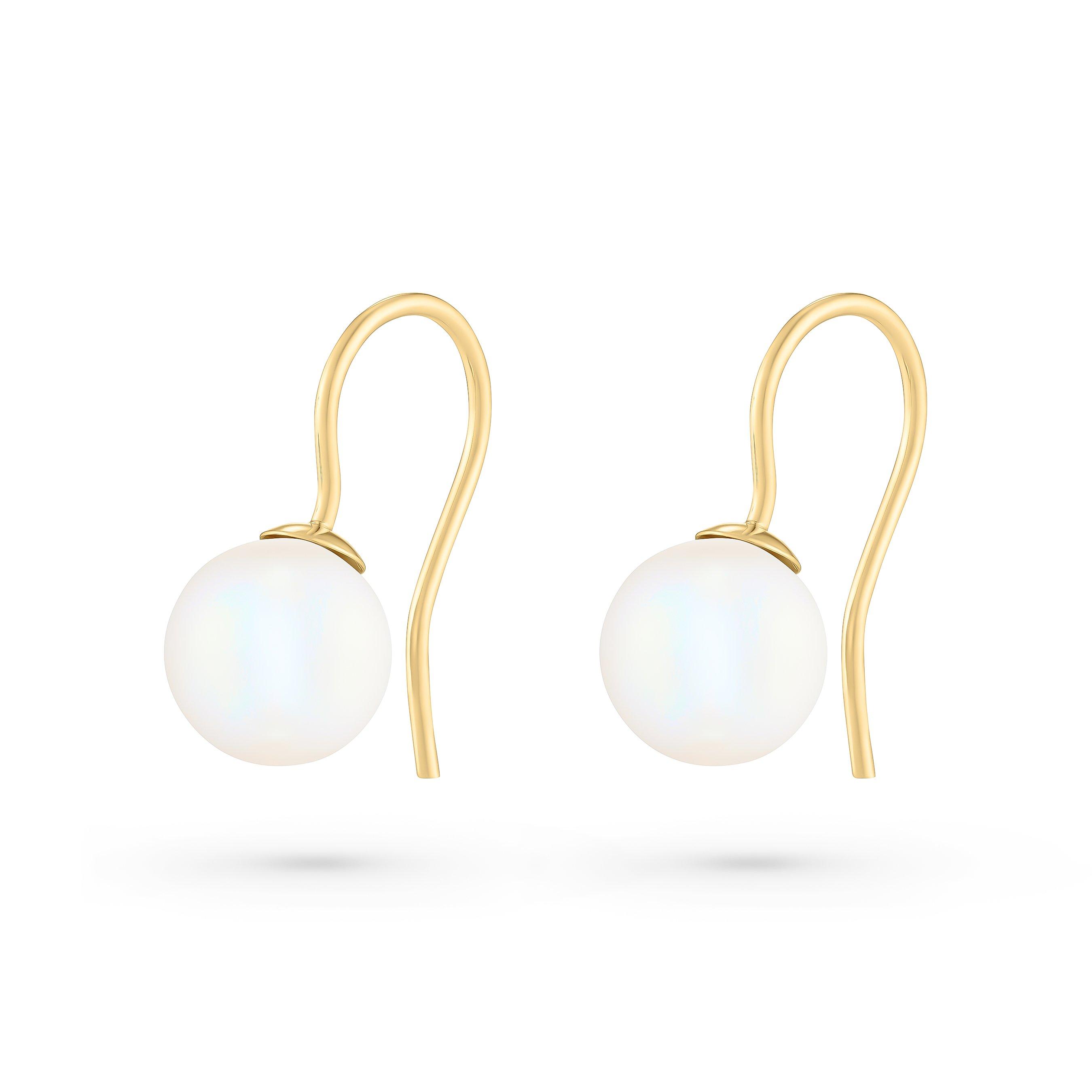 9ct Yellow Gold Freshwater Cultured Pearl Earrings