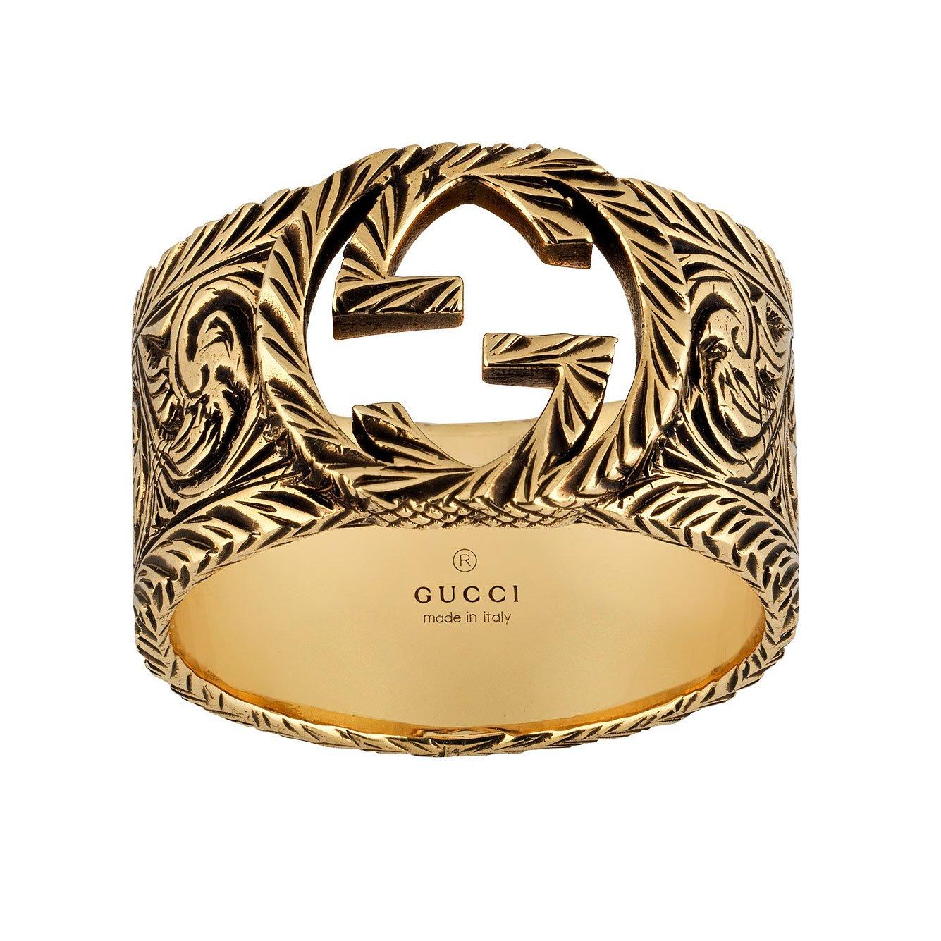 Gucci Interlocking G 18ct Gold Ring 0120162 Beaverbrooks the