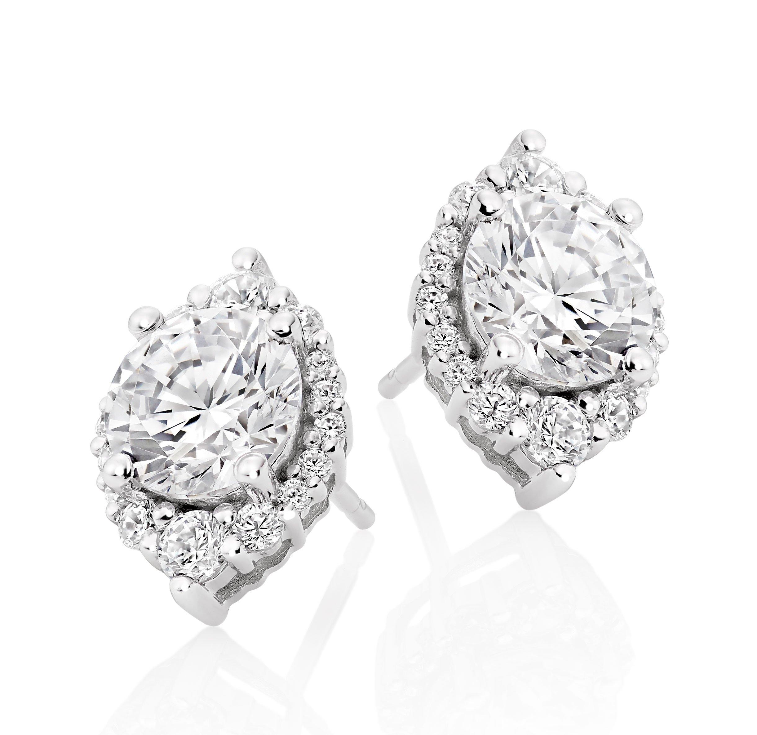 Beaverbrooks cubic zirconia on sale earrings