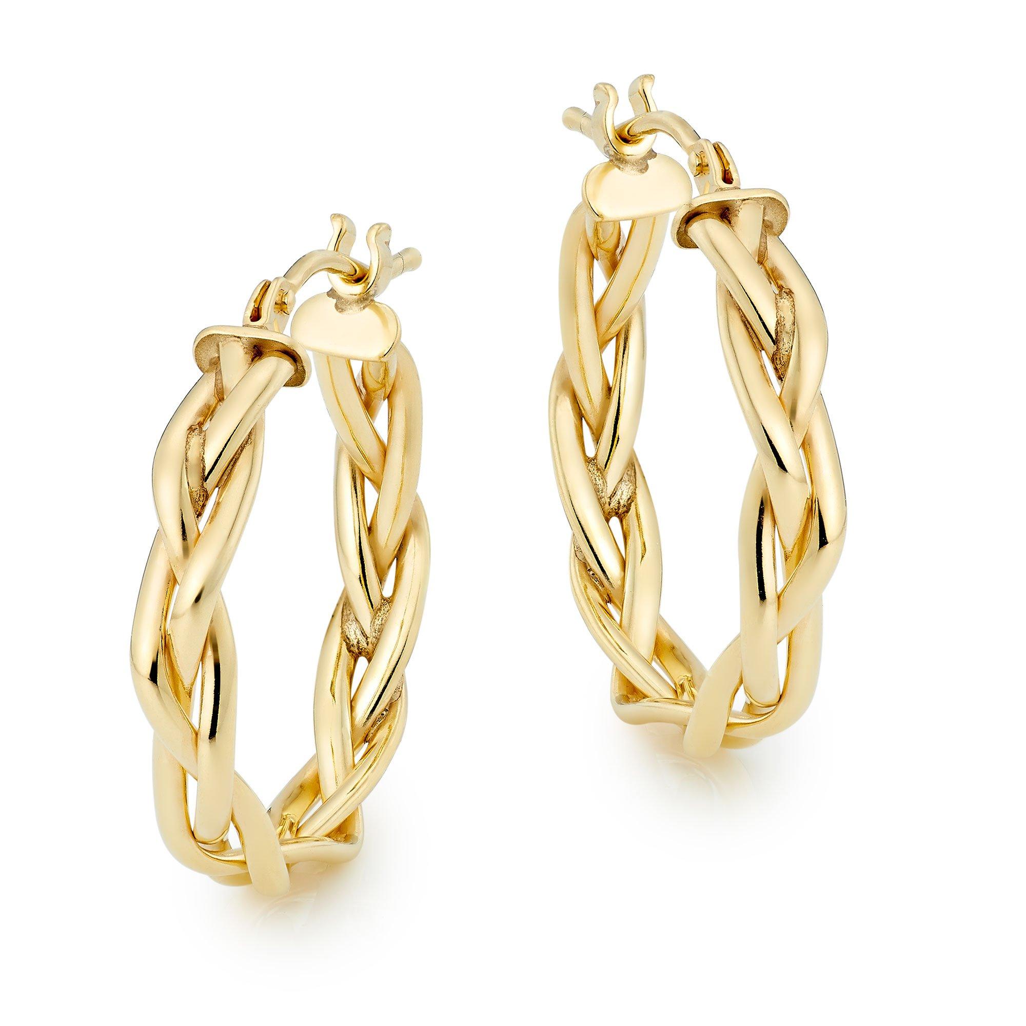 Gold plated earrings on sale uk