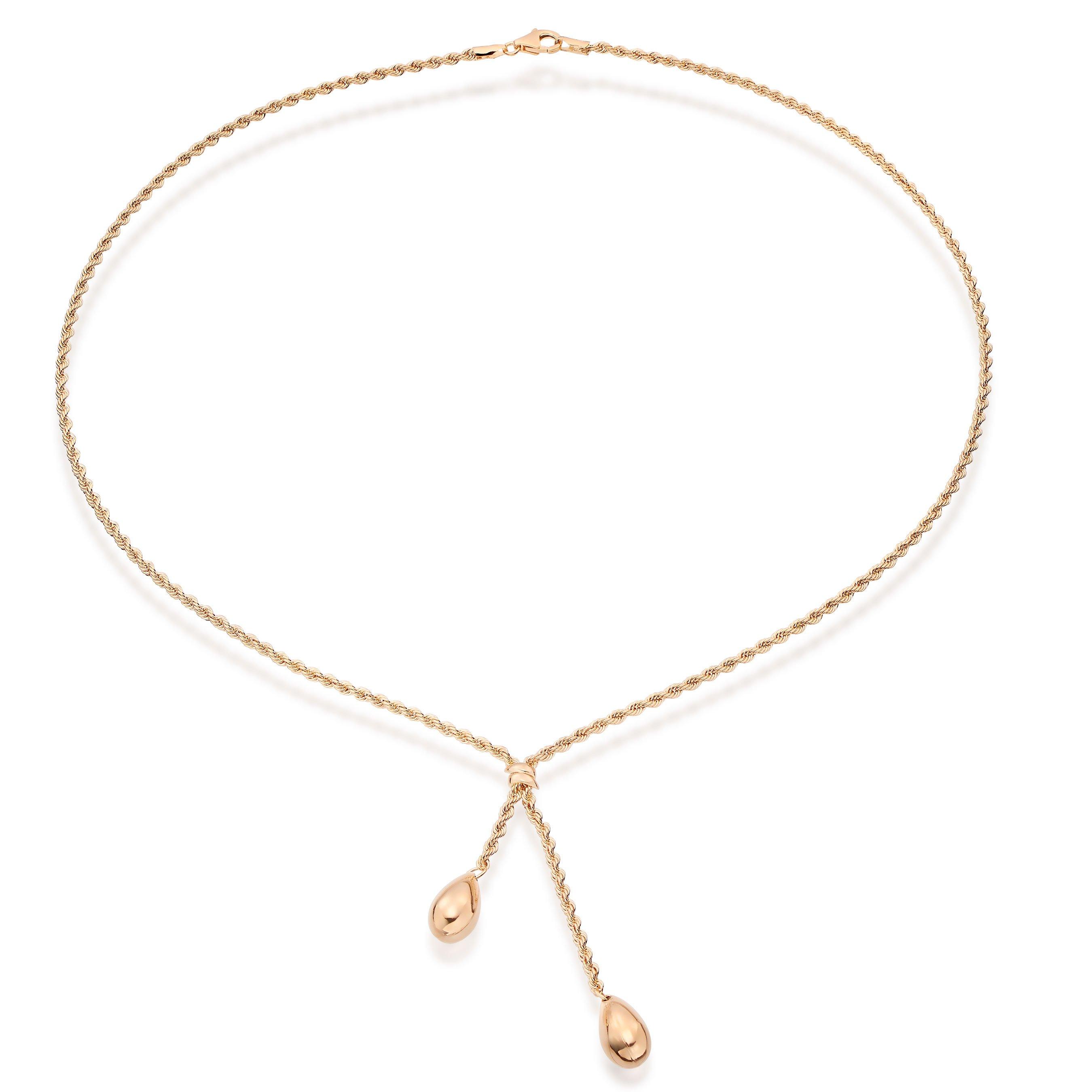 Gold drop pendant deals necklace