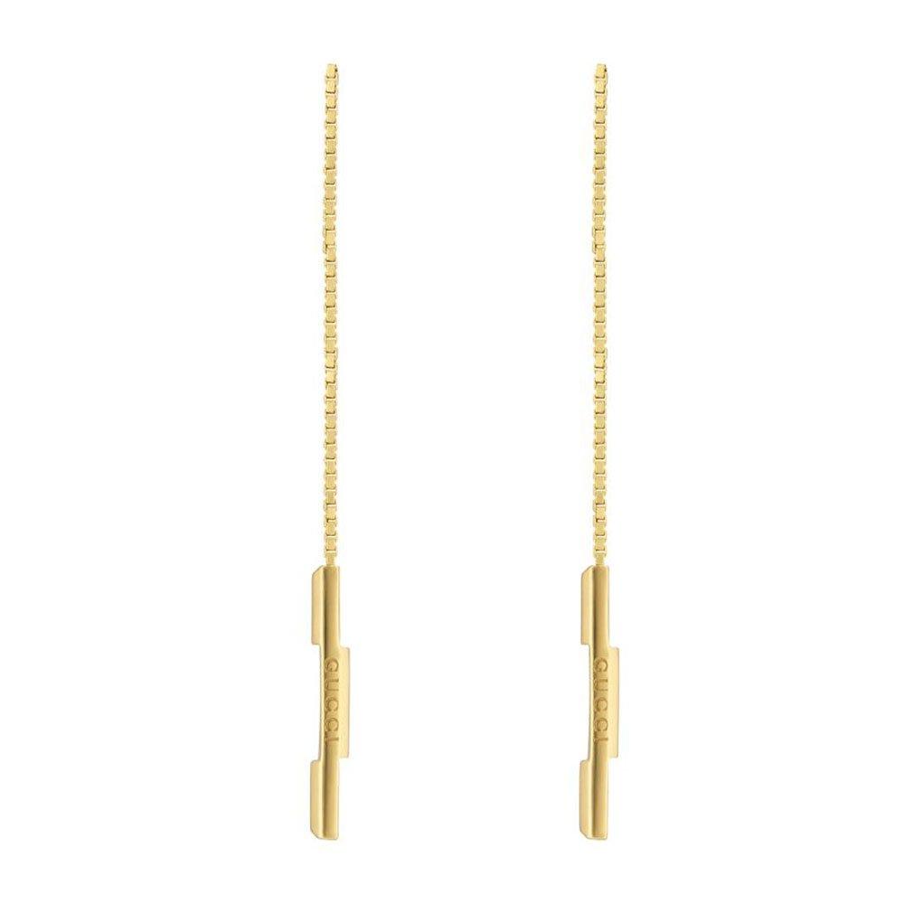 Gucci Link to Love 18ct Yellow Gold Chain Drop Earrings