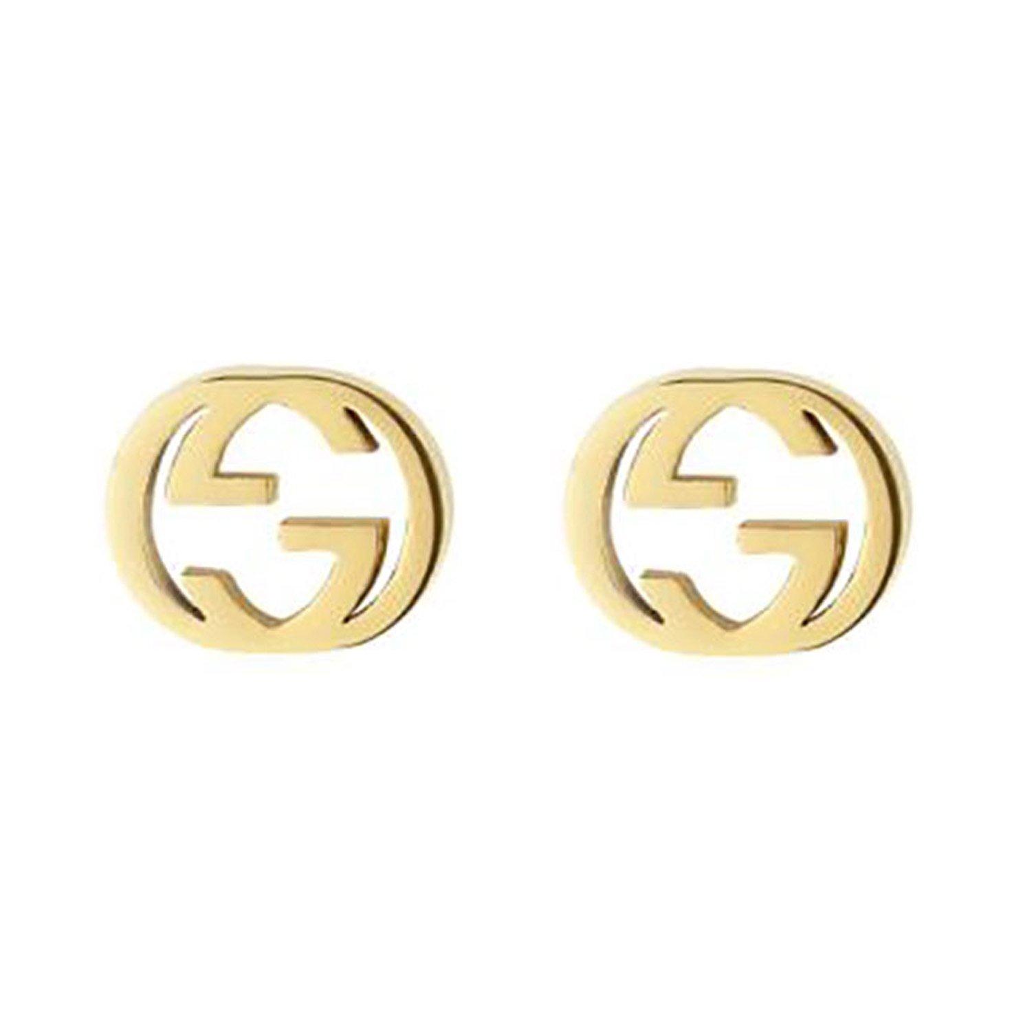 Gucci interlocking earrings online gold