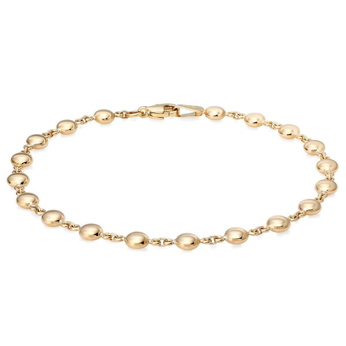 9ct gold bead deals bracelet