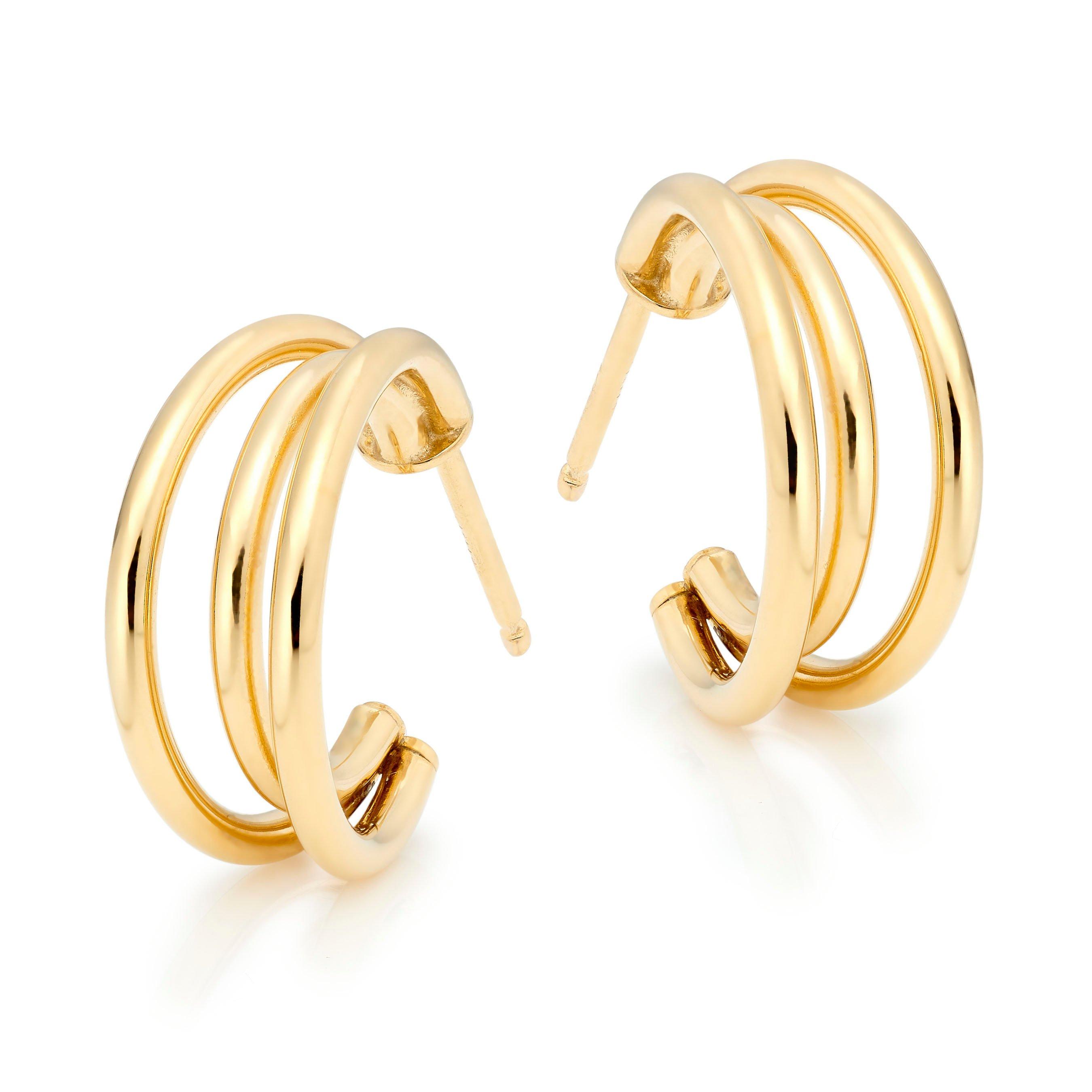 9ct hot sale hoop earrings