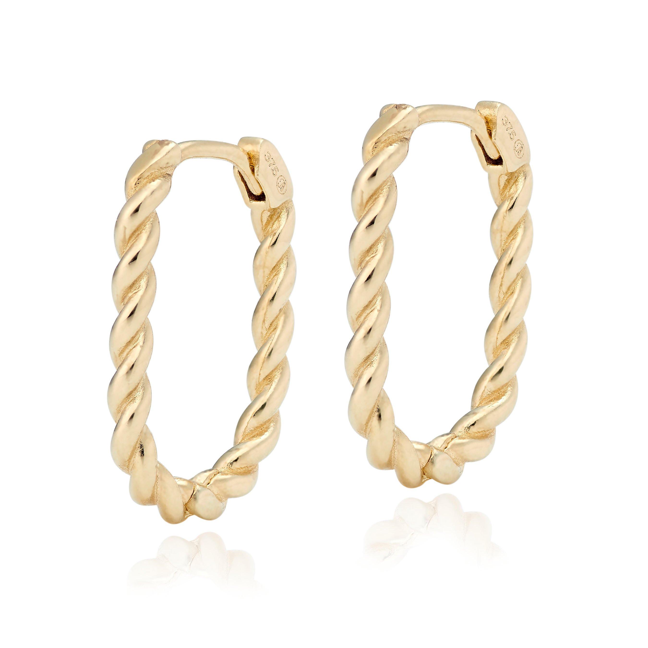 Twisted rope hoop on sale earrings