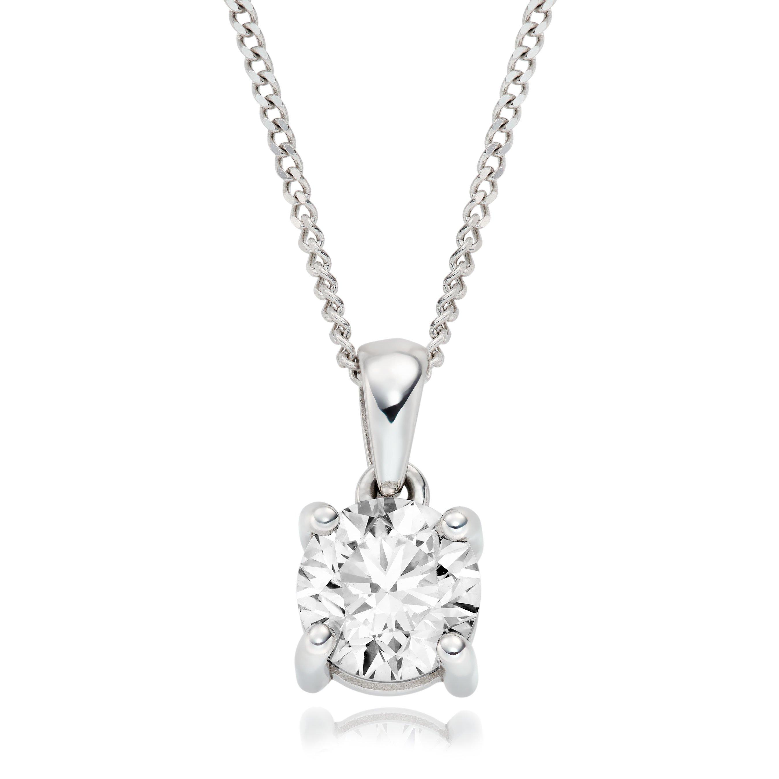 Once 18ct White Gold Diamond Pendant | 0131043 | Beaverbrooks the Jewellers