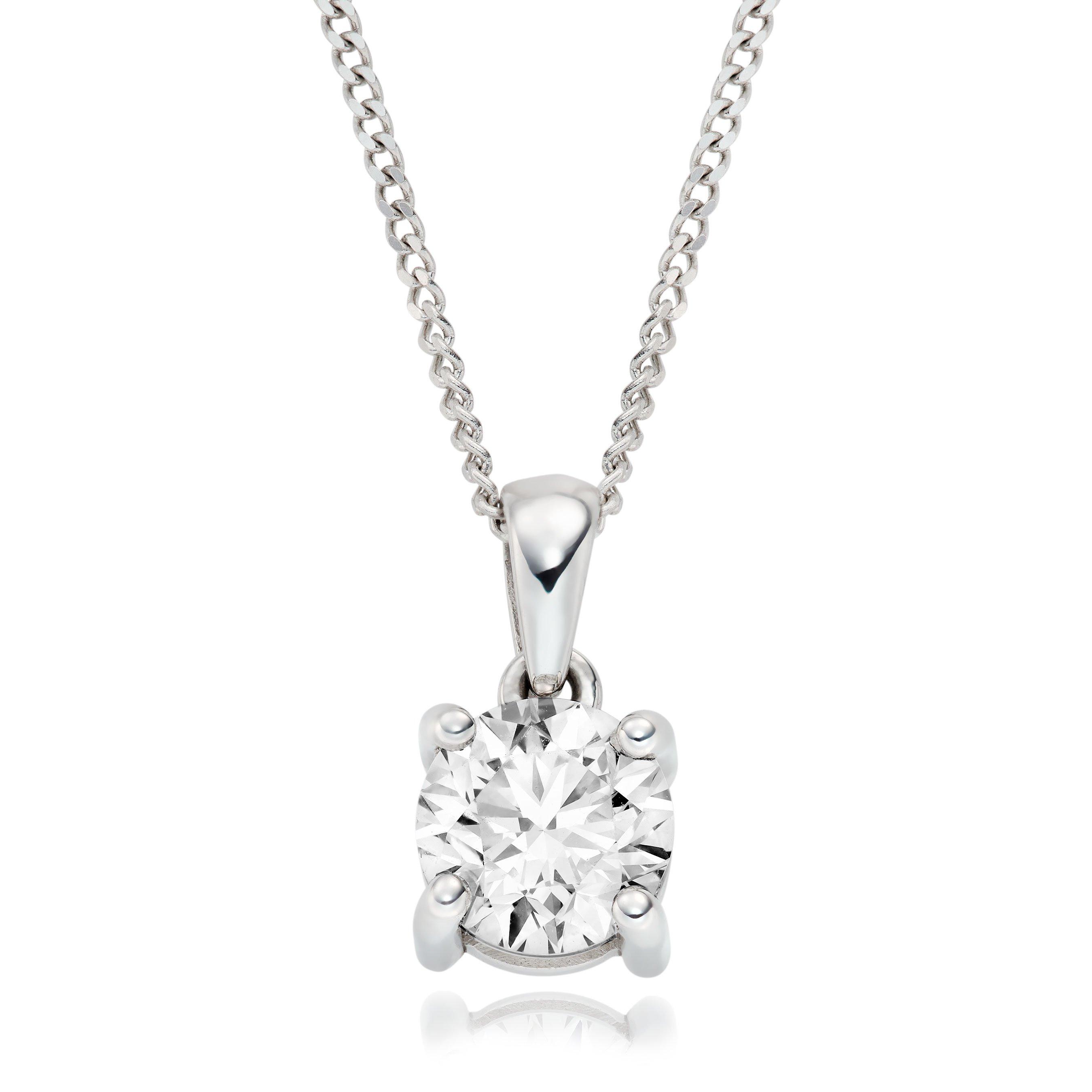 Beaverbrooks Once 18ct White Gold Diamond Pendant