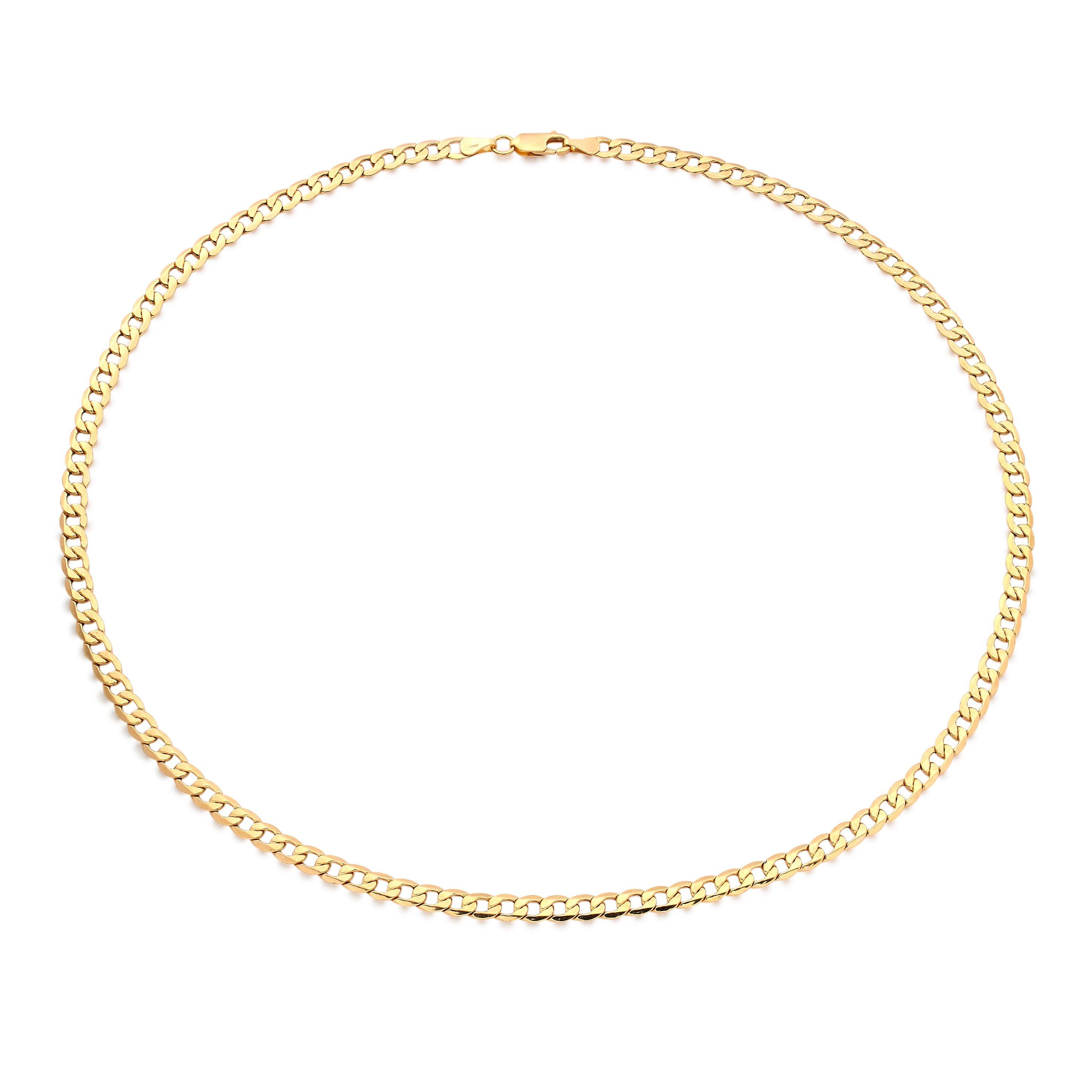 9ct Yellow Gold Curb Chain | 0131386 | Beaverbrooks the Jewellers