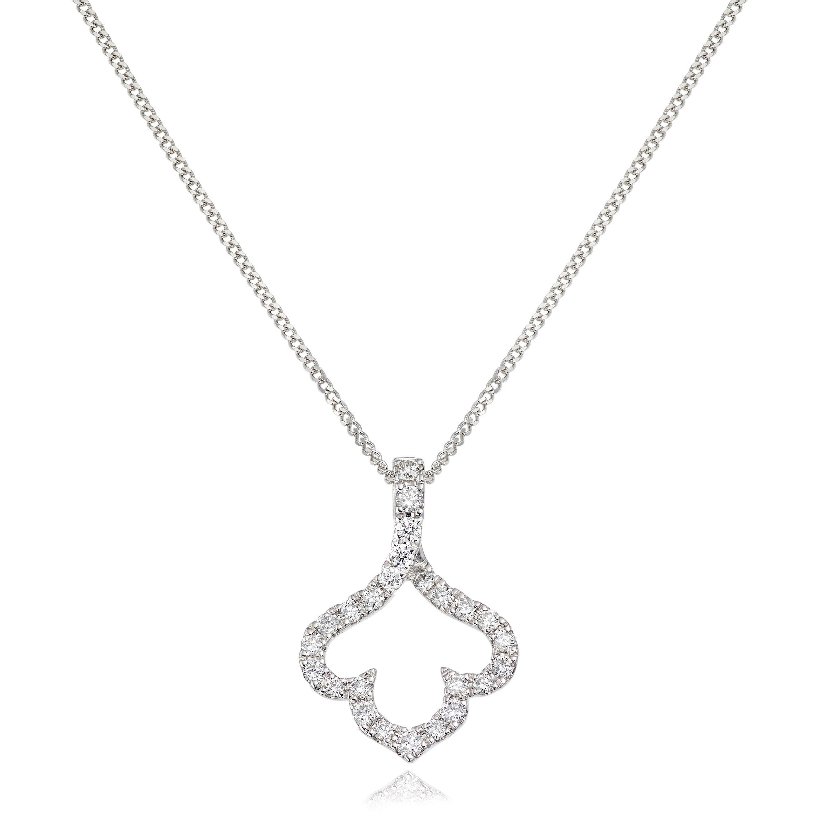 Beaverbrooks white clearance gold necklace