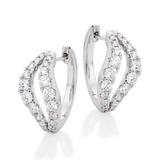 Essence 9ct White Gold Diamond Earrings