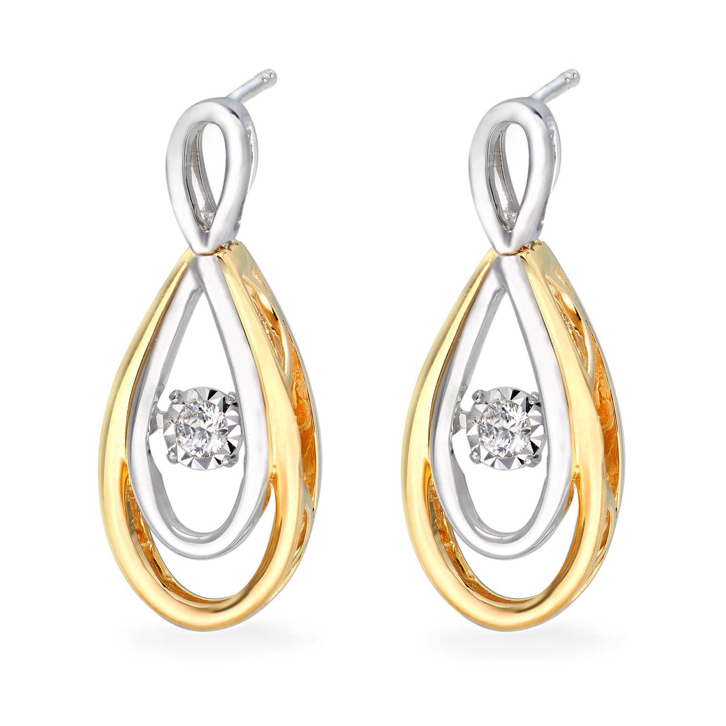 Diamond teardrop earrings hot sale white gold