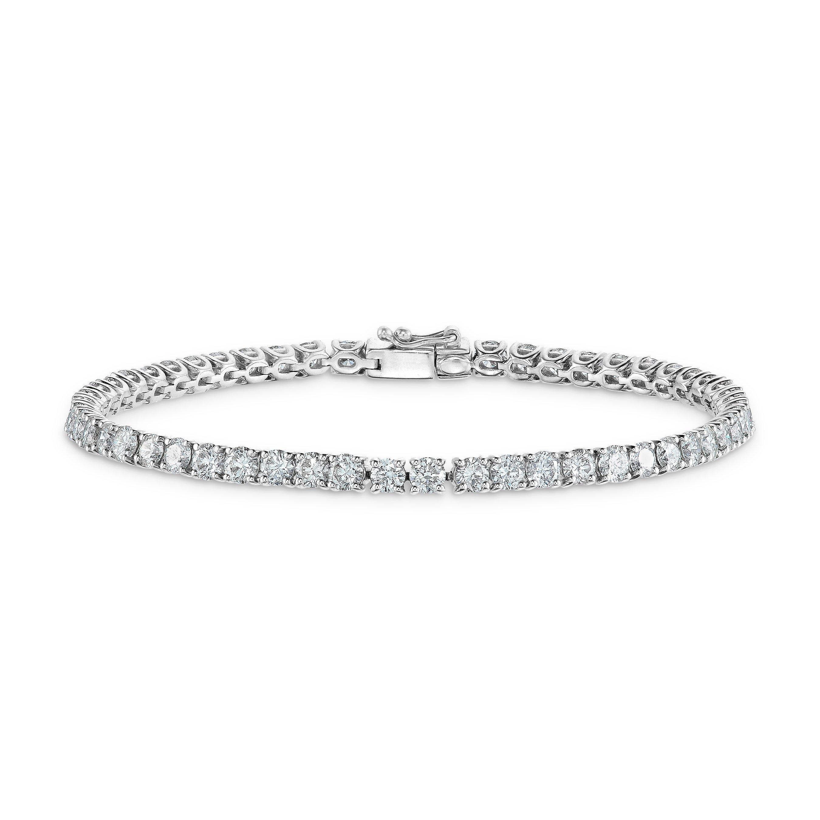 Beaverbrooks 18ct White Gold Diamond Tennis Bracelet