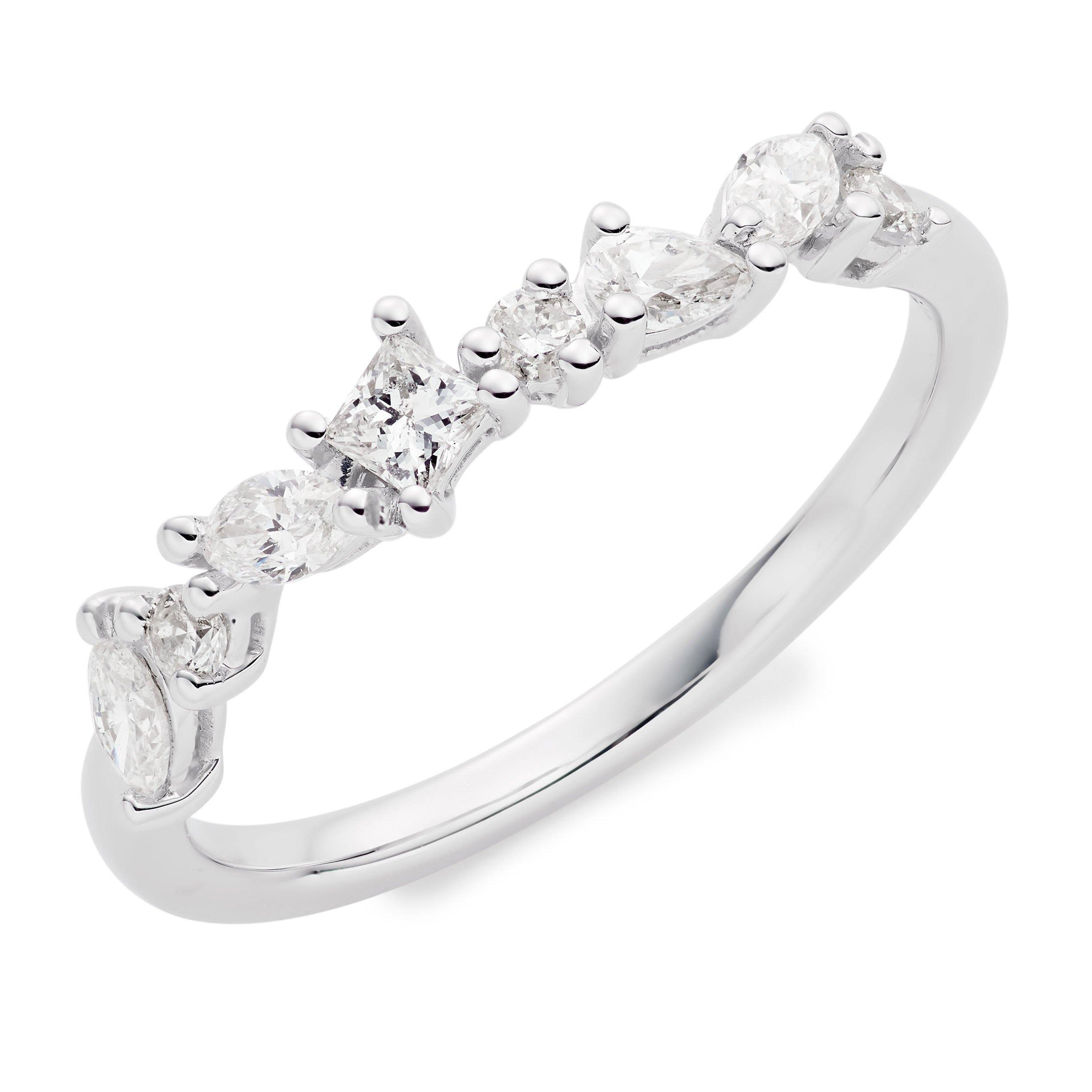 Essence 9ct White Gold Diamond Ring