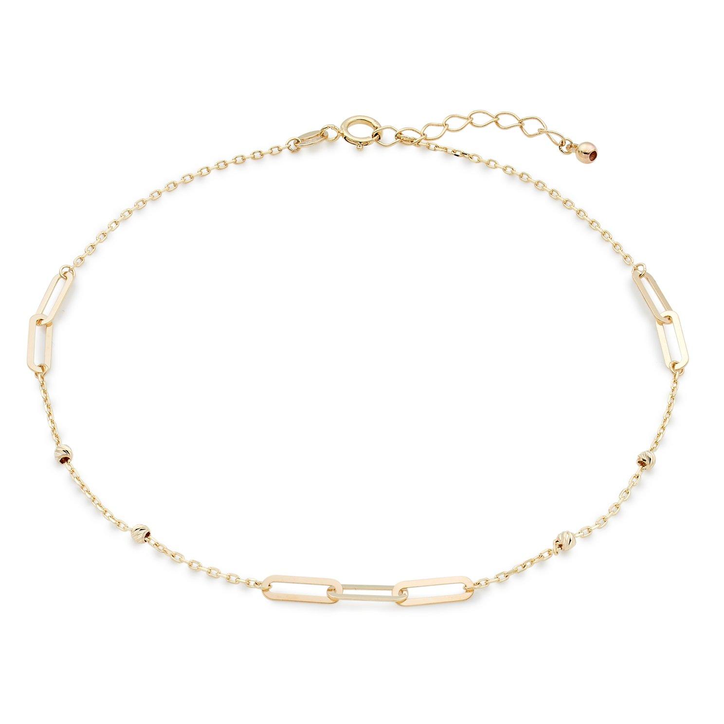 Gold hot sale link anklet