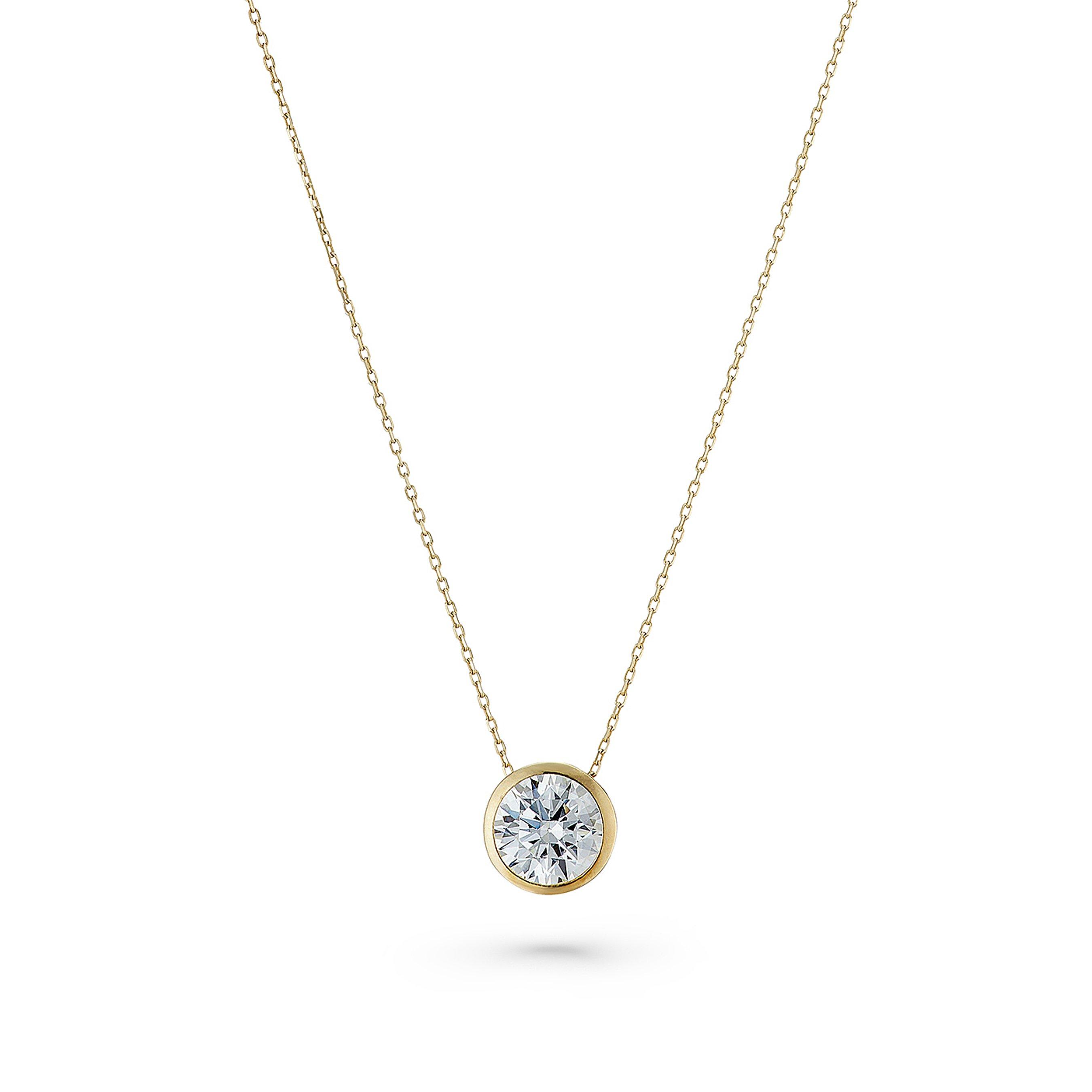 9ct Yellow Gold Cubic Zirconia Necklace