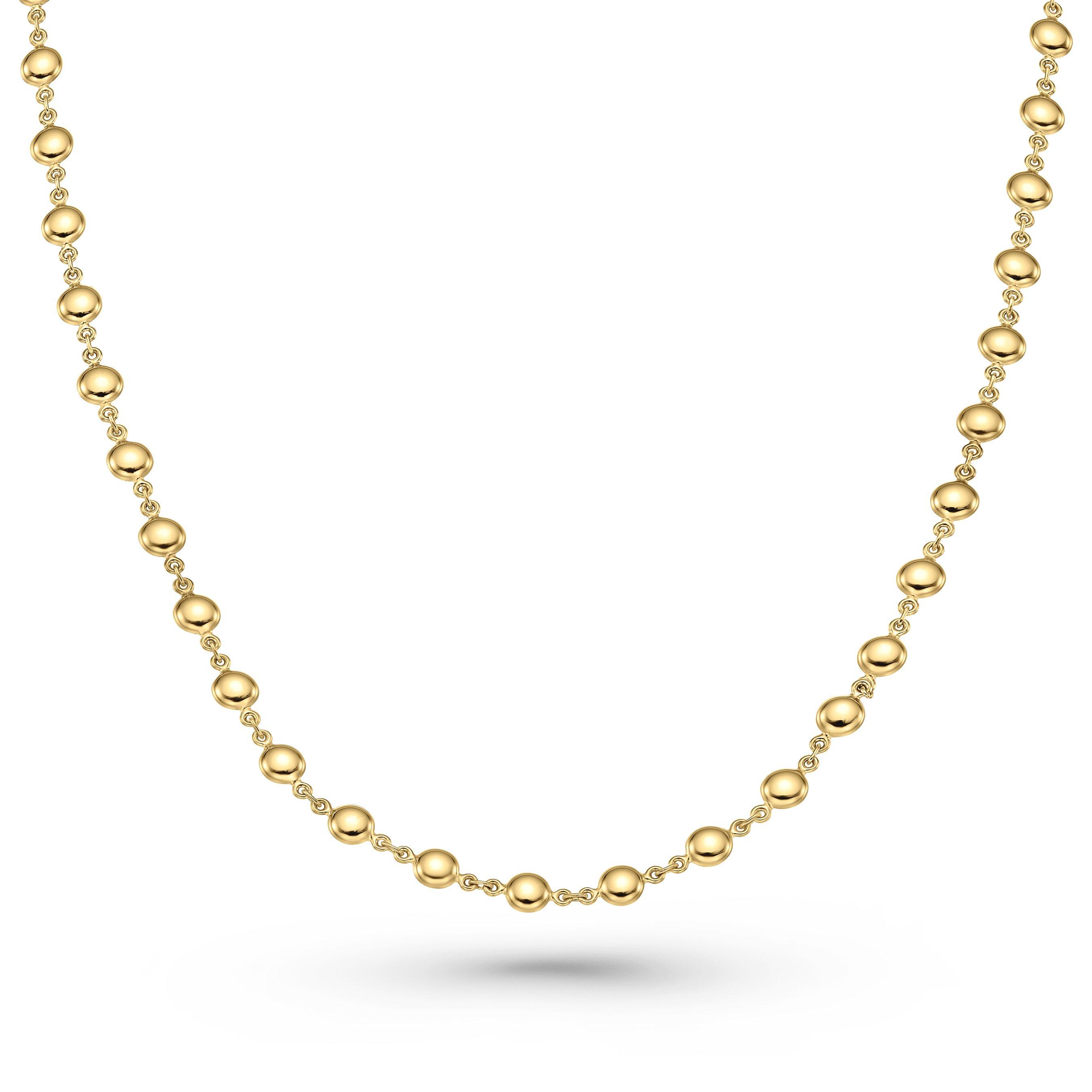 9ct Yellow Gold Bead Necklace