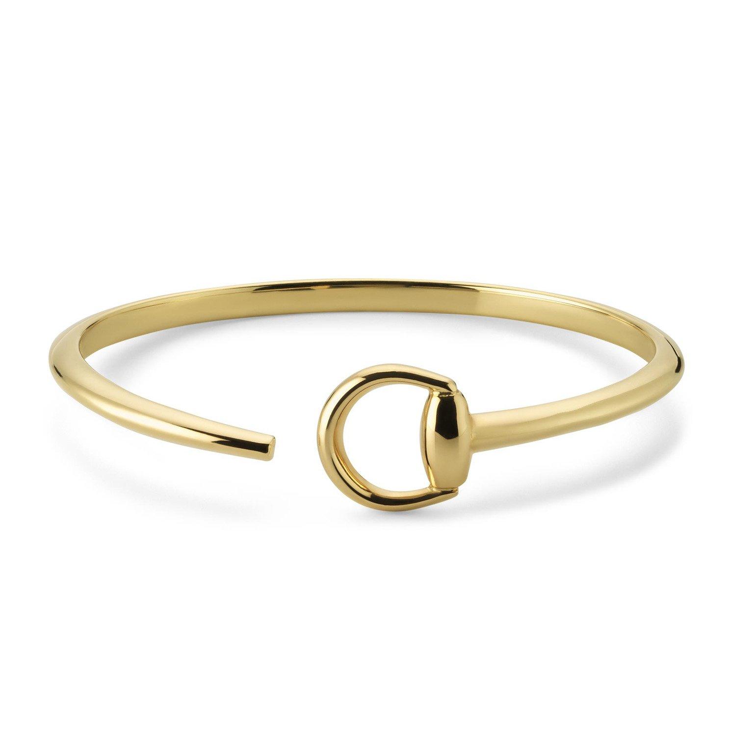 Gucci Horsebit Women's 18ct Yellow Gold Bracelet, Size 17cm