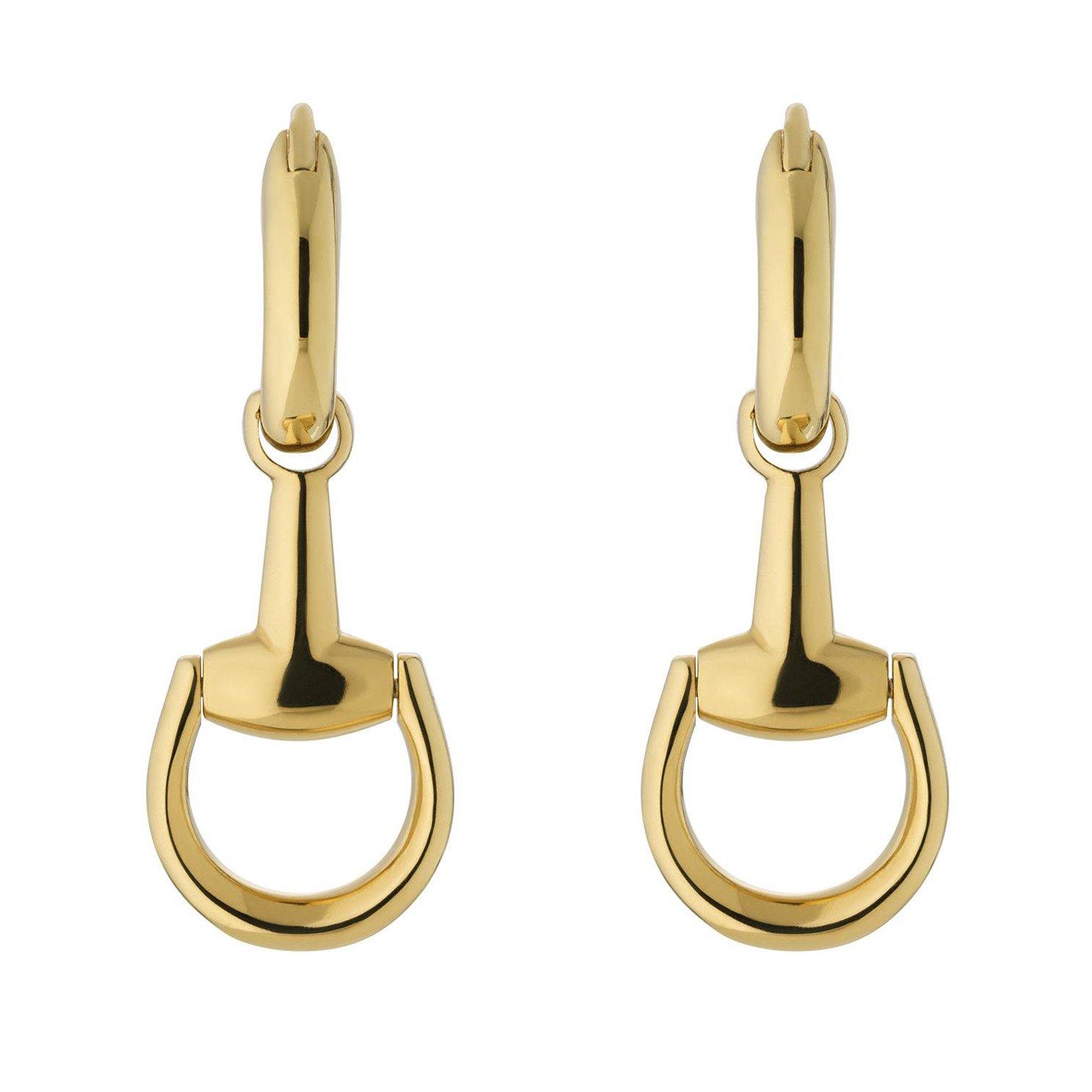 Gucci Horsebit Women's 18ct Yellow Gold Hoop Earrings