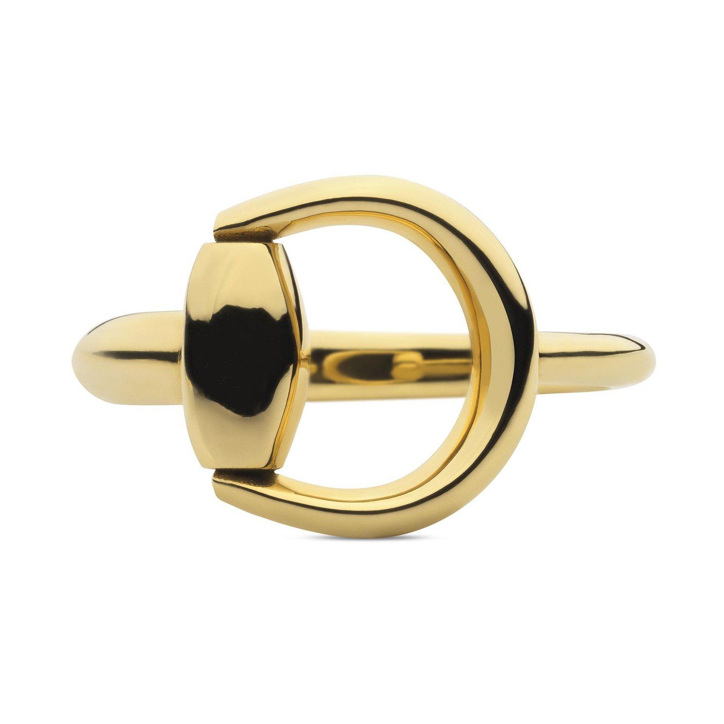 Gucci Women's Horsebit 18ct Yellow Gold Ring