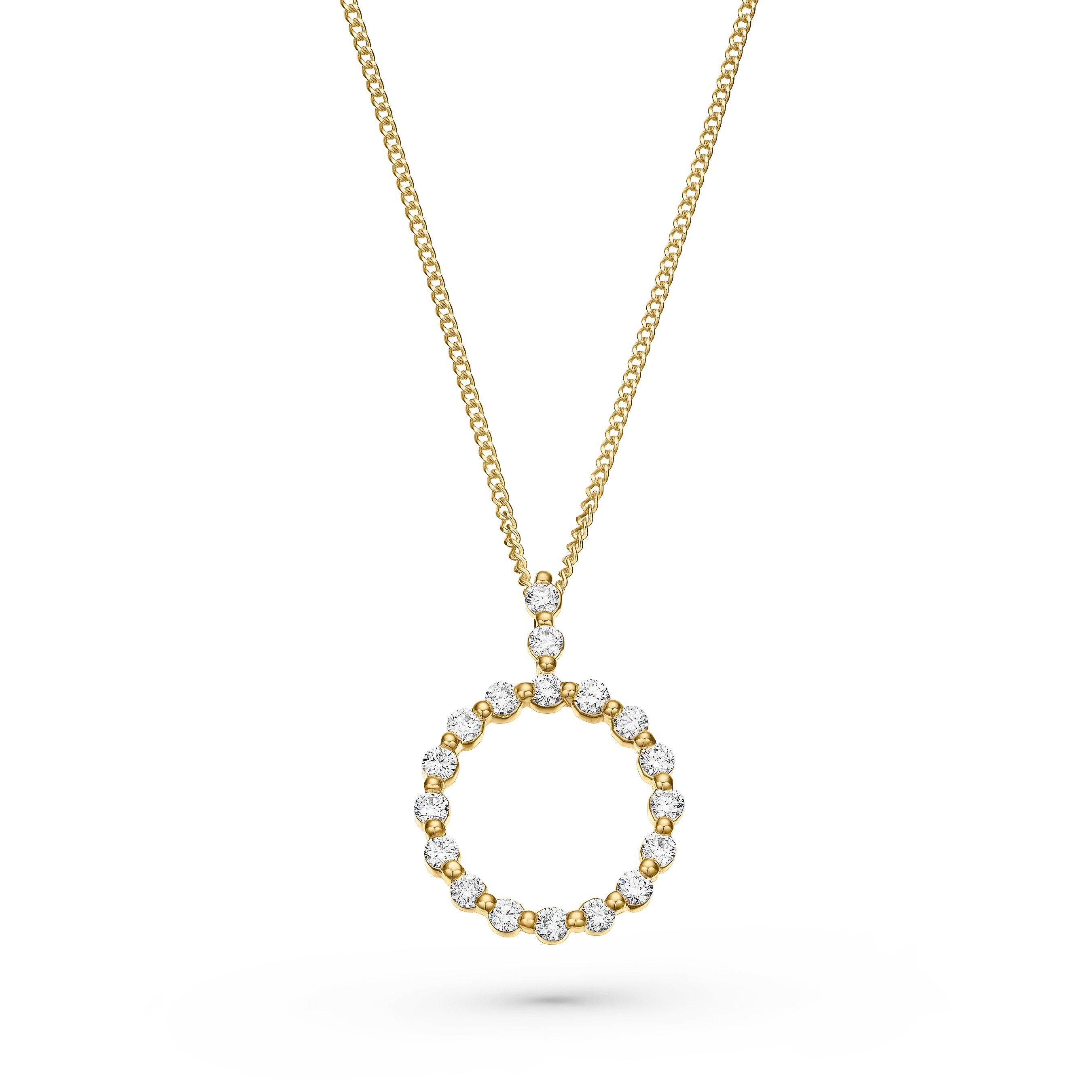 Beaverbrooks Starlit 18ct Yellow Gold Diamond Pendant