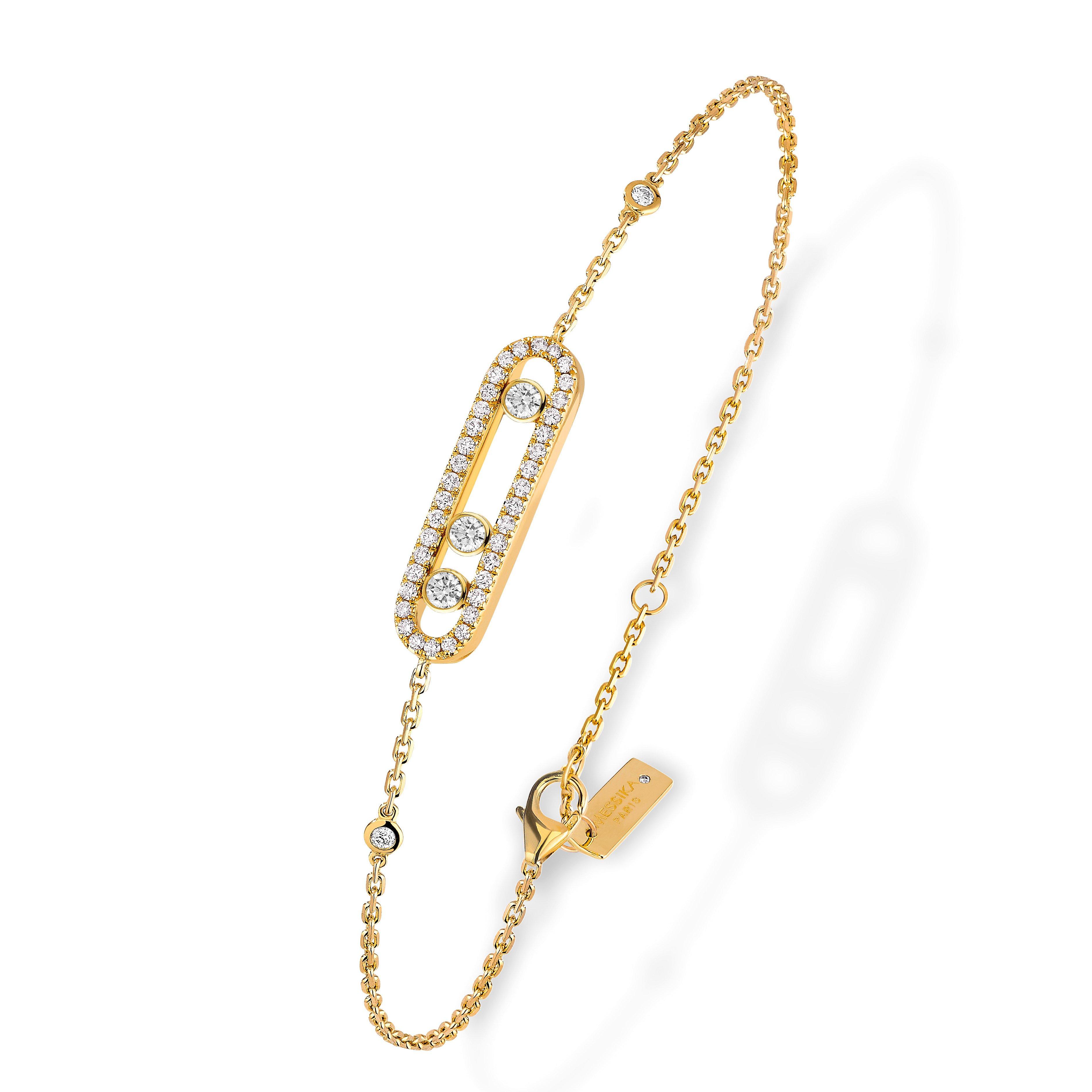 Messika Baby Move 18ct Yellow Gold Diamond Bracelet