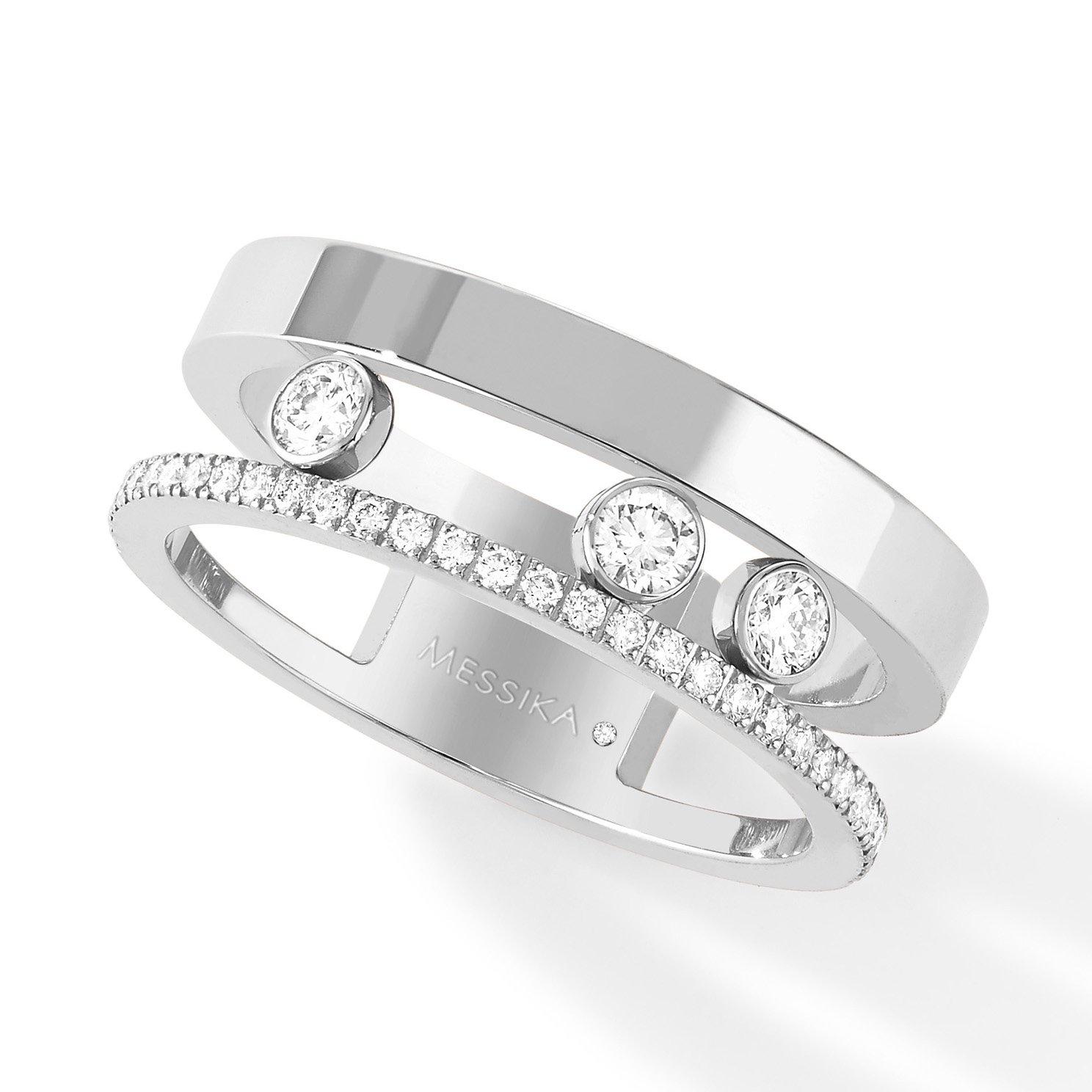 Messika Move Romane 18ct White Gold Diamond Ring