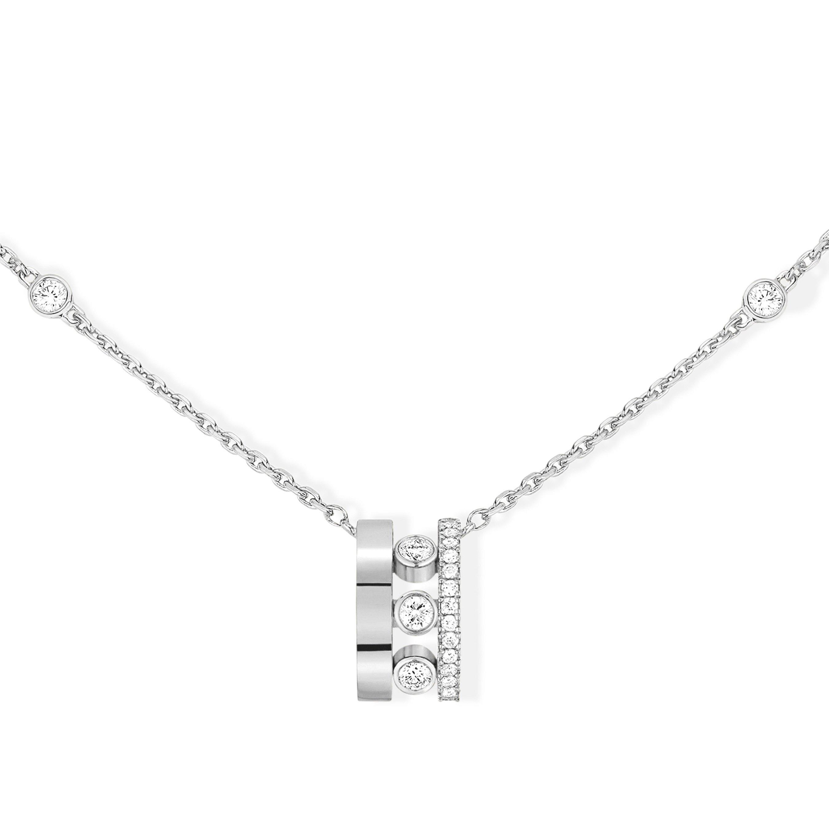 Messika Move Romane 18ct White Gold Diamond Necklace