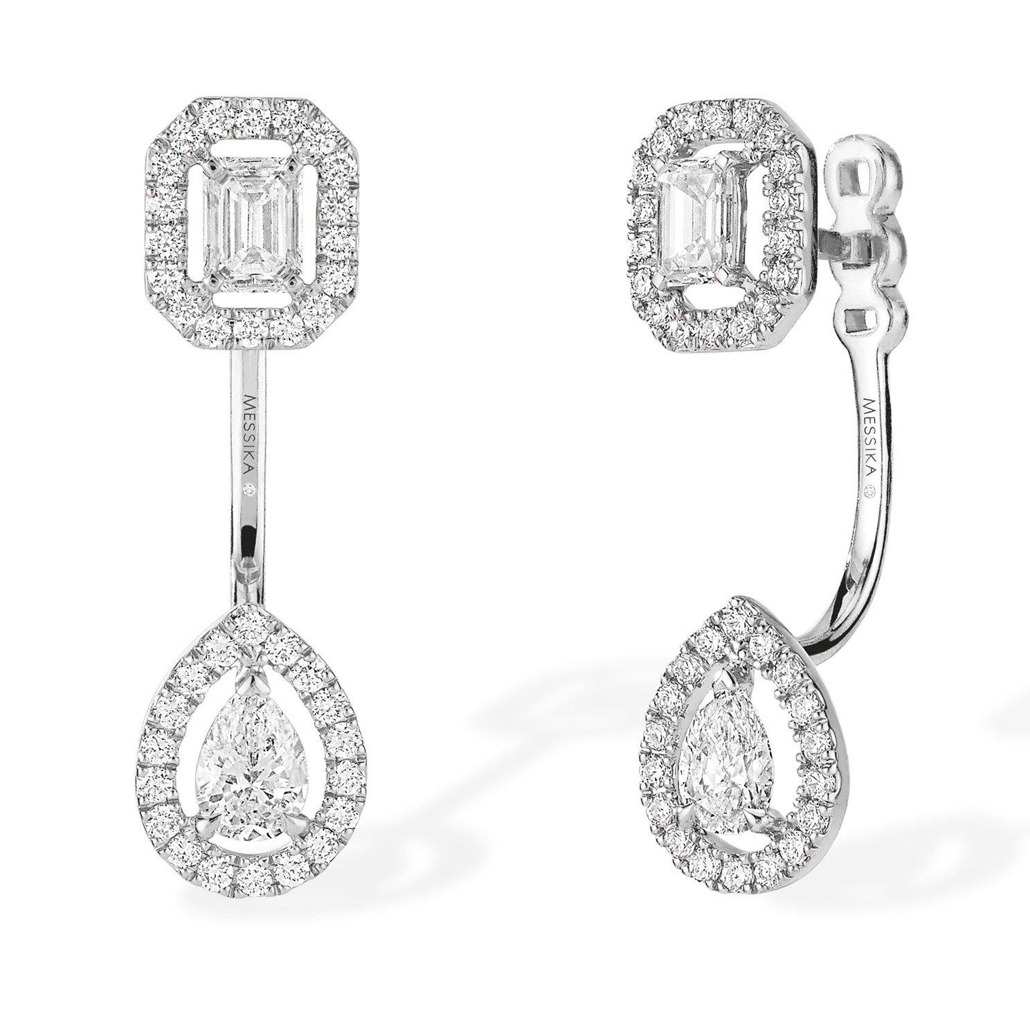 Messika My Twin Toi & Moi 18ct White Gold Diamond Earrings