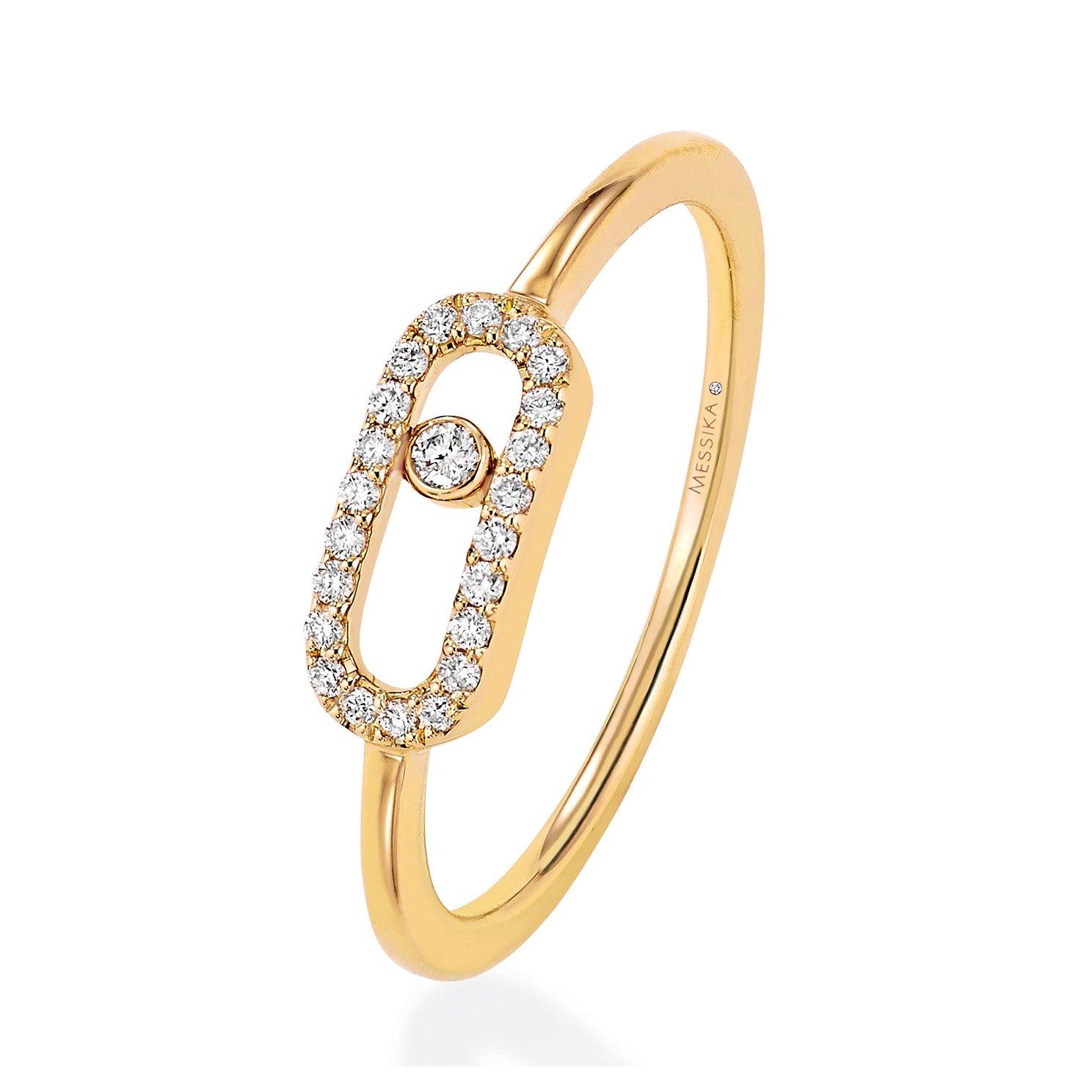 Messika Move Uno 18ct Yellow Gold Diamond Ring