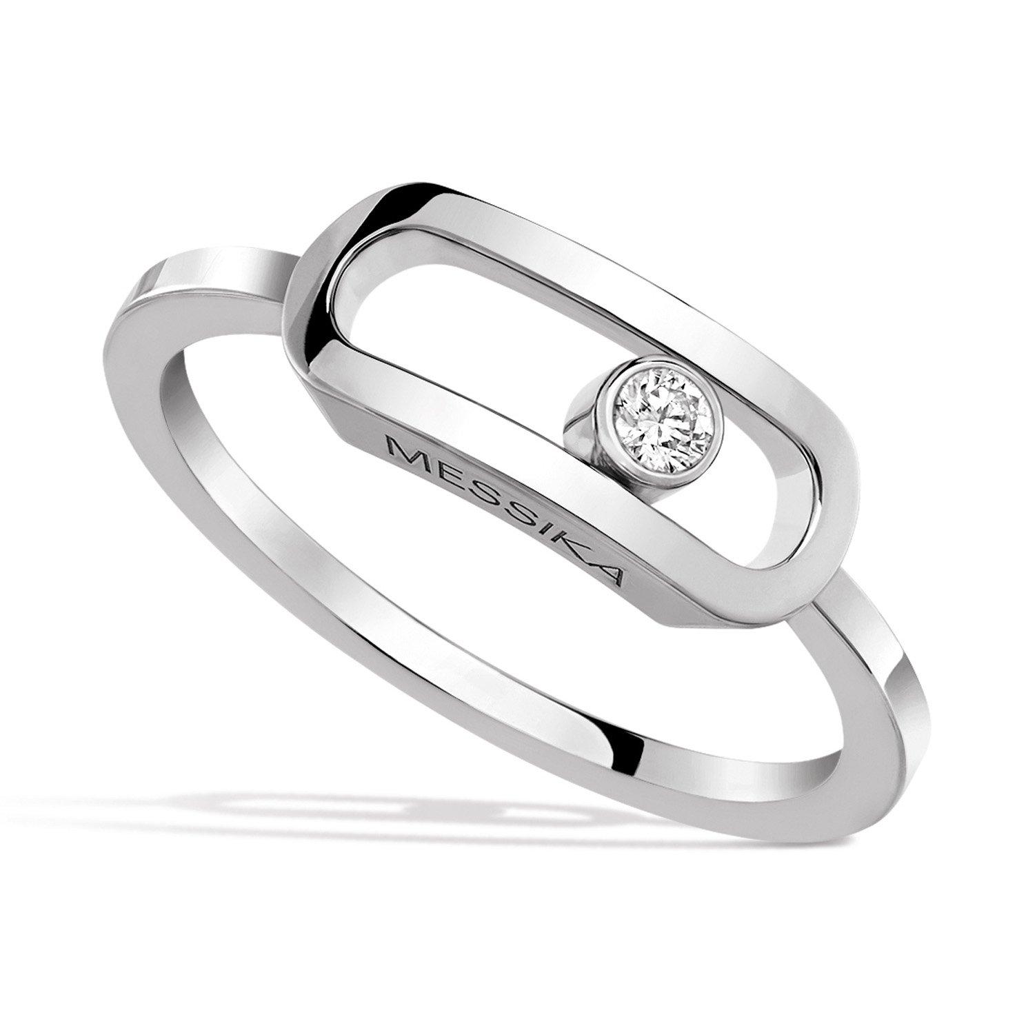 Messika Move Uno 18ct White Gold Diamond Ring