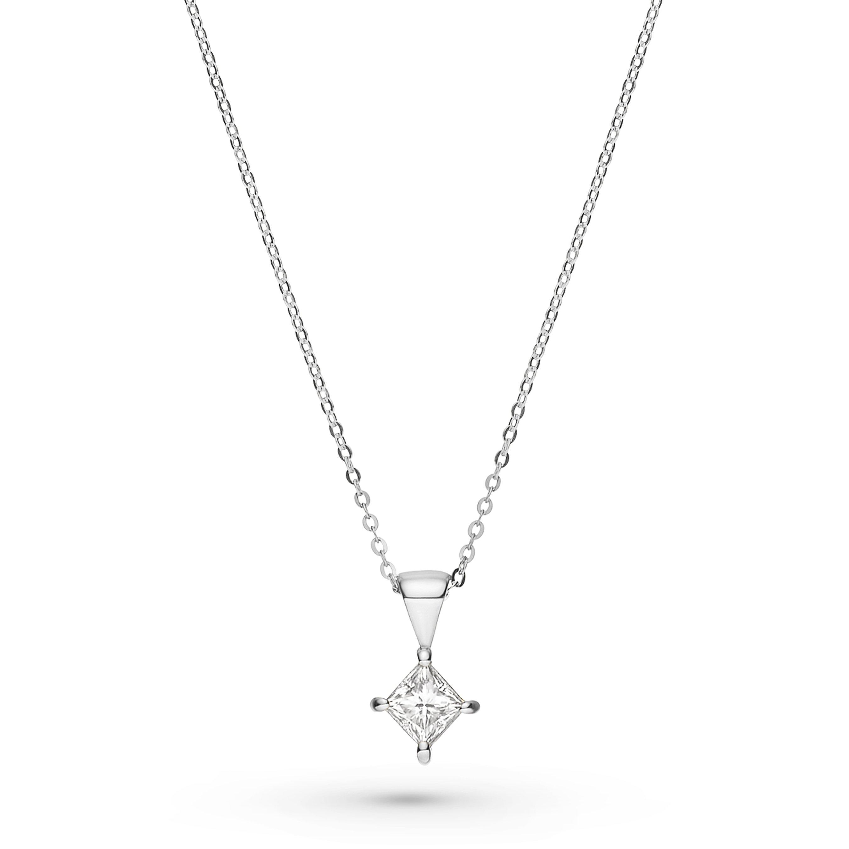 Platinum Princess Diamond Pendant