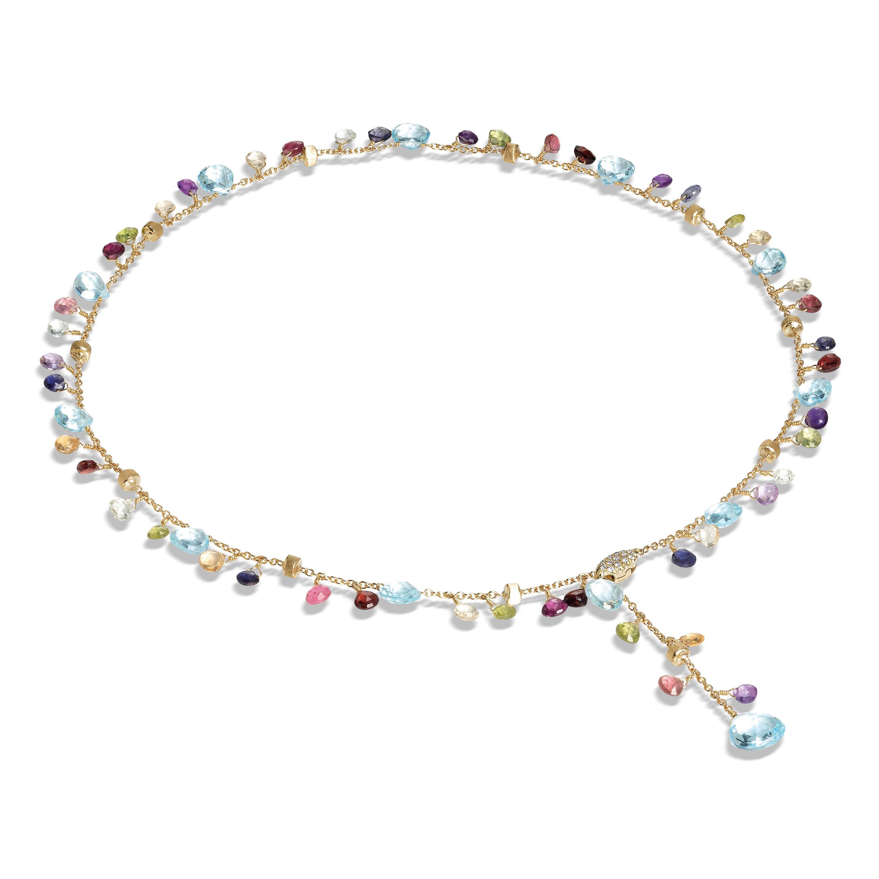 Marco Bicego Paradise 18ct Yellow Gold Diamond and Gemstone Necklace