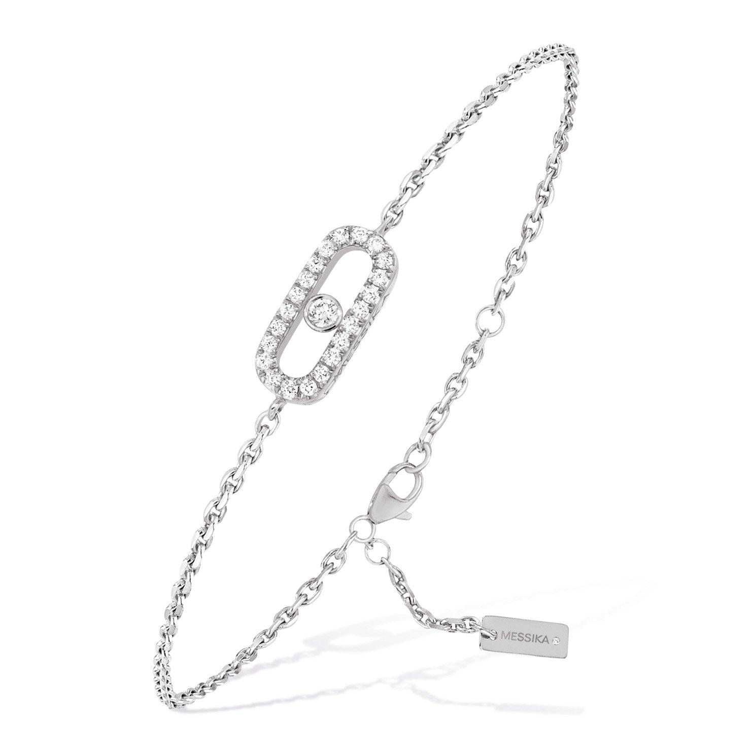 Messika Care(s) White Gold Diamond Pavé Bracelet