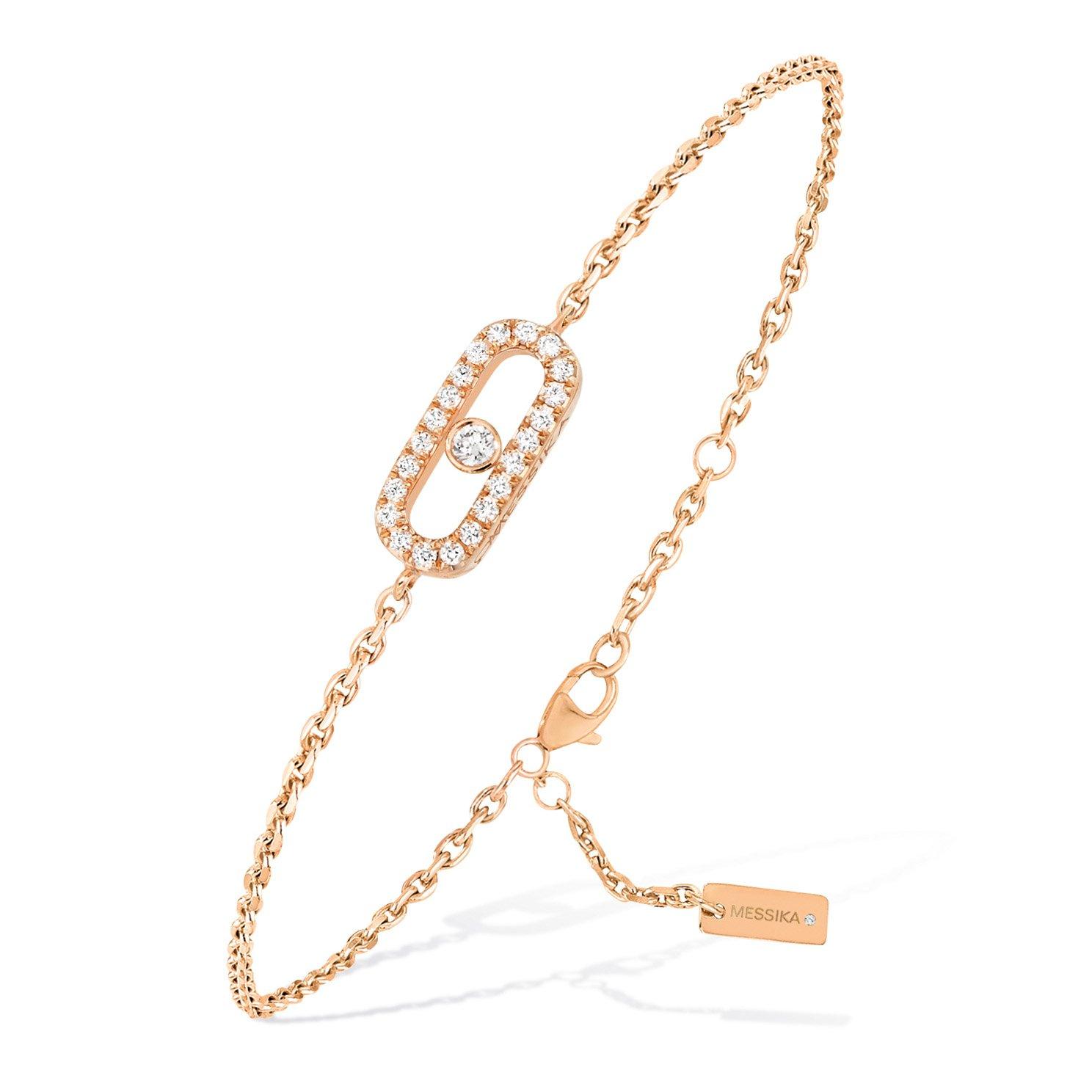 Messika Care(s) 18ct Pink Gold Diamond Pavé Bracelet