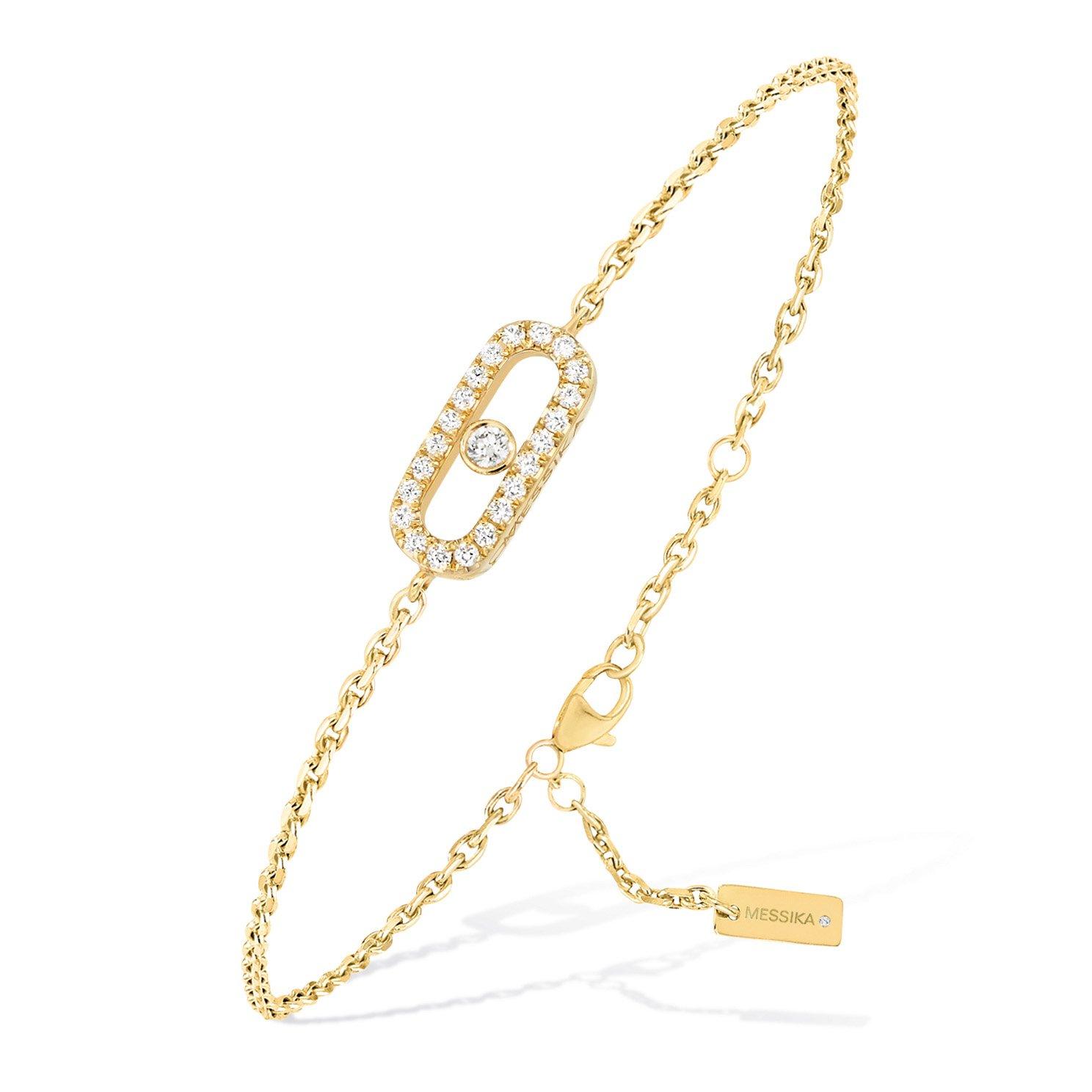 Messika Care(s) 18ct Yellow Gold Diamond Pavé Bracelet