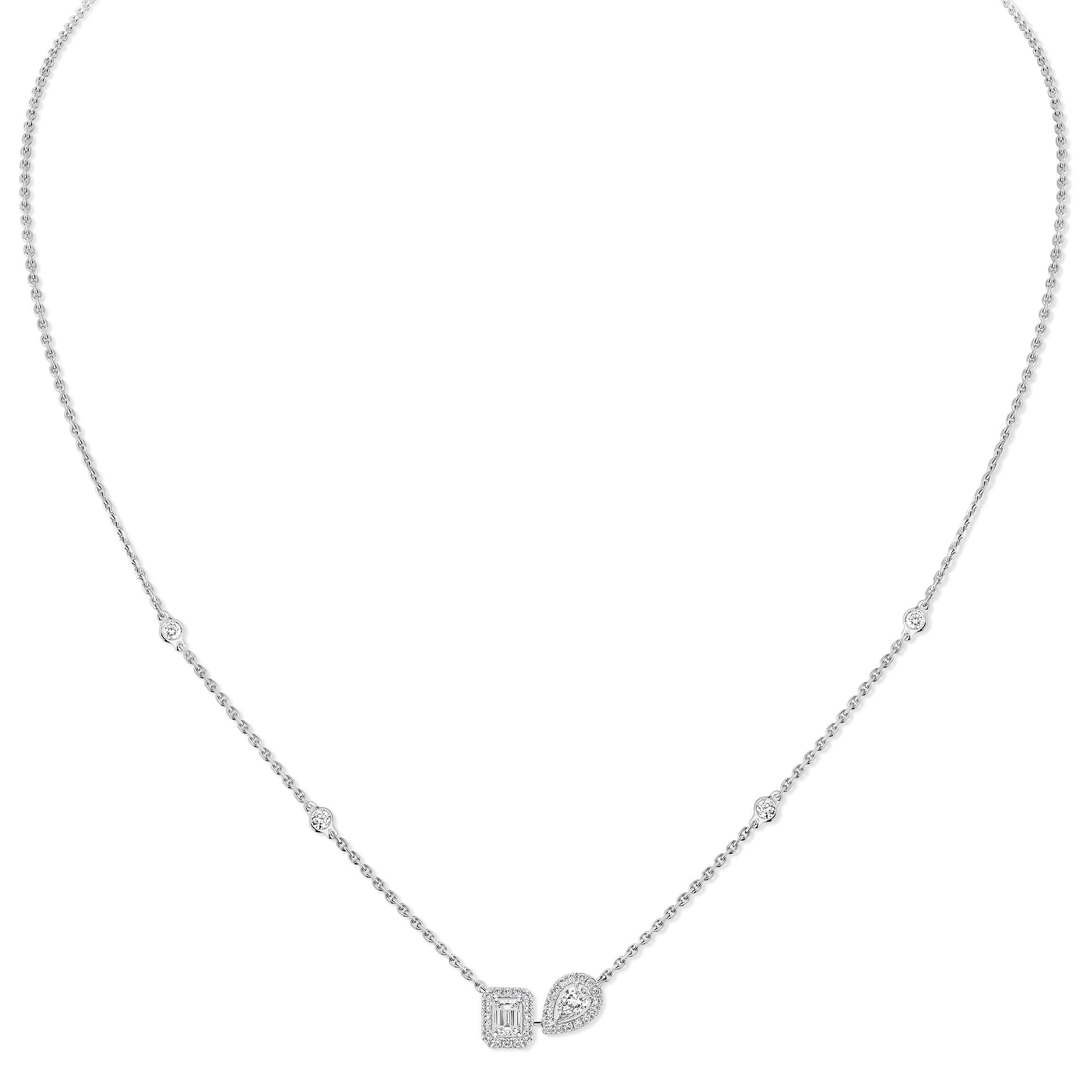 Messika My Twin 18ct White Gold Diamond Necklace