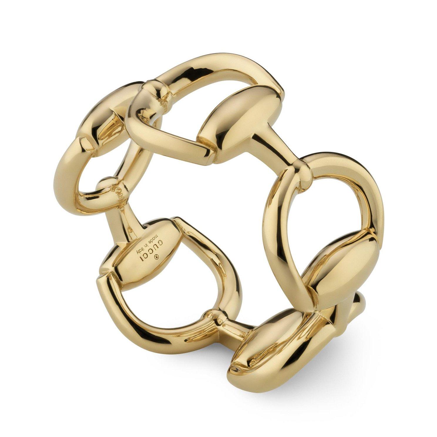 Gucci Horsebit 18ct Yellow Gold Ring (Q)