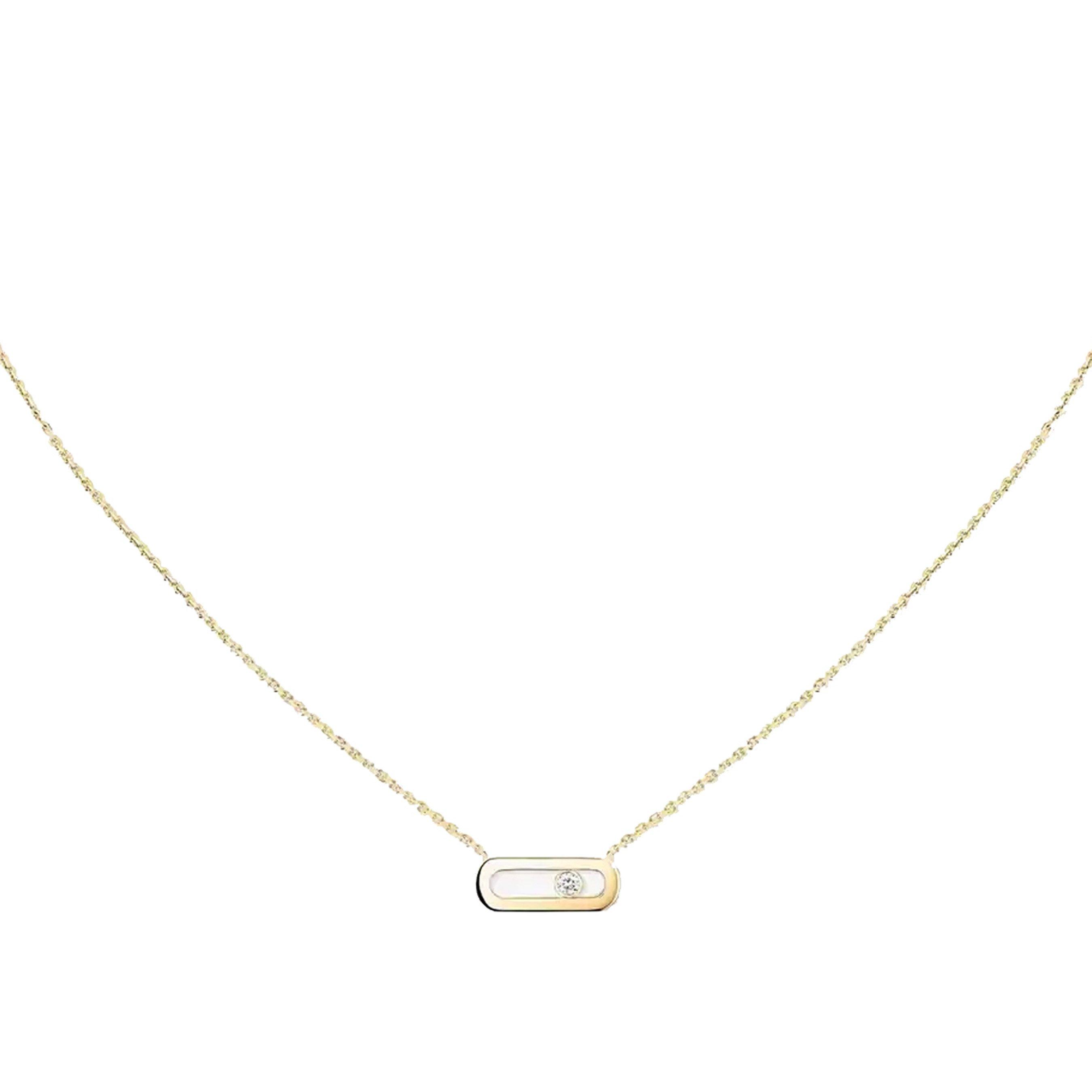 Messika Move Uno 18ct Yellow Gold Diamond Necklace