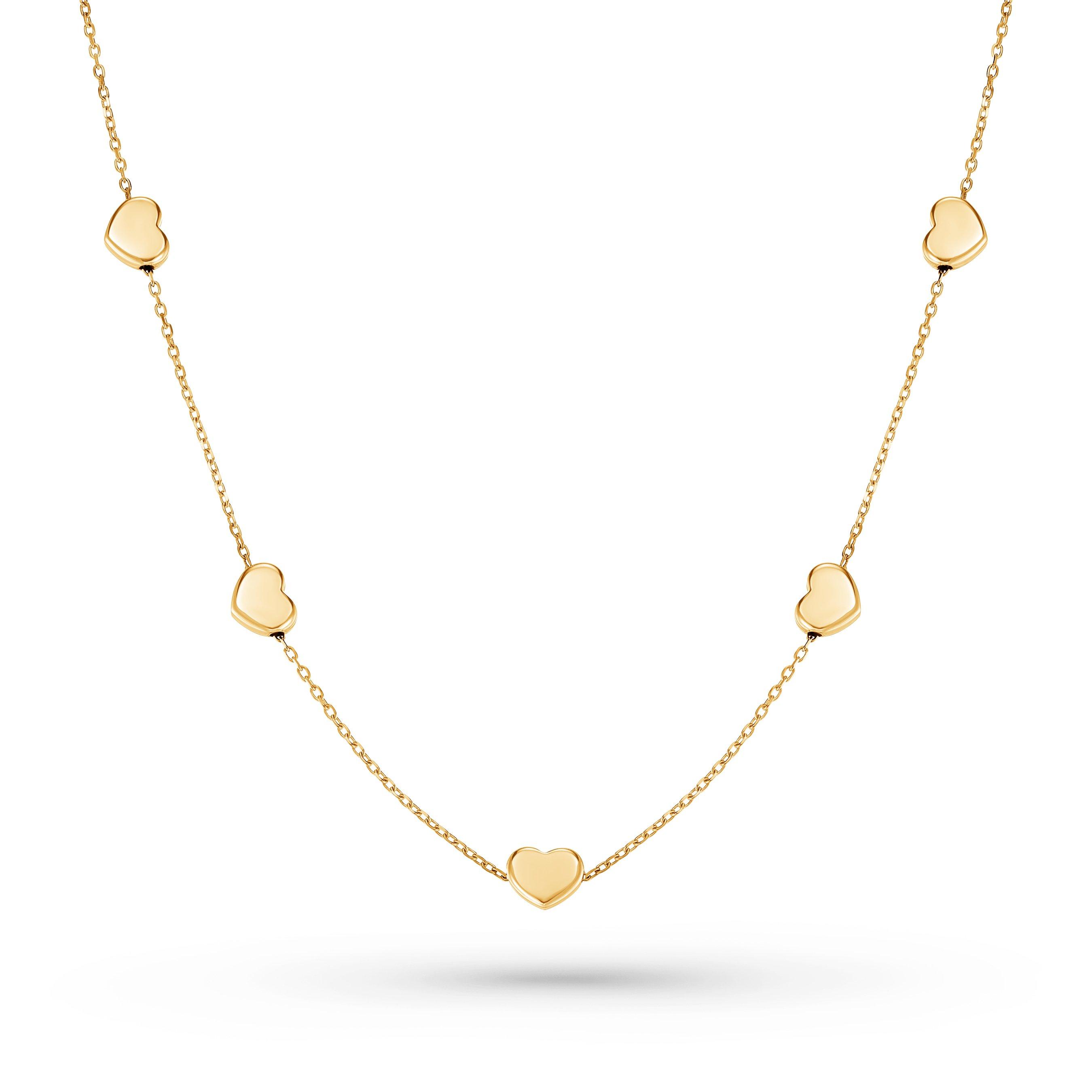 Beaverbrooks 9ct Yellow Gold Heart Necklace
