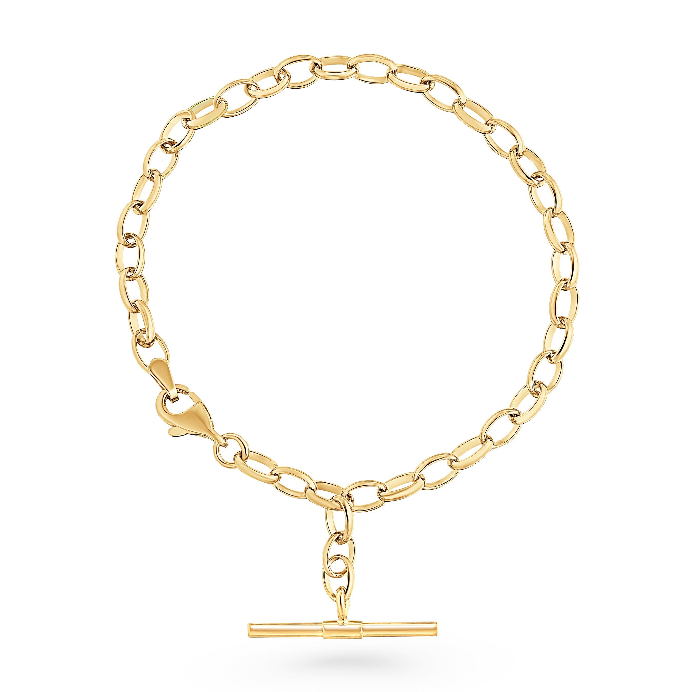 Beaverbrooks Sterling Silver 9ct Yellow Gold Bonded Bracelet