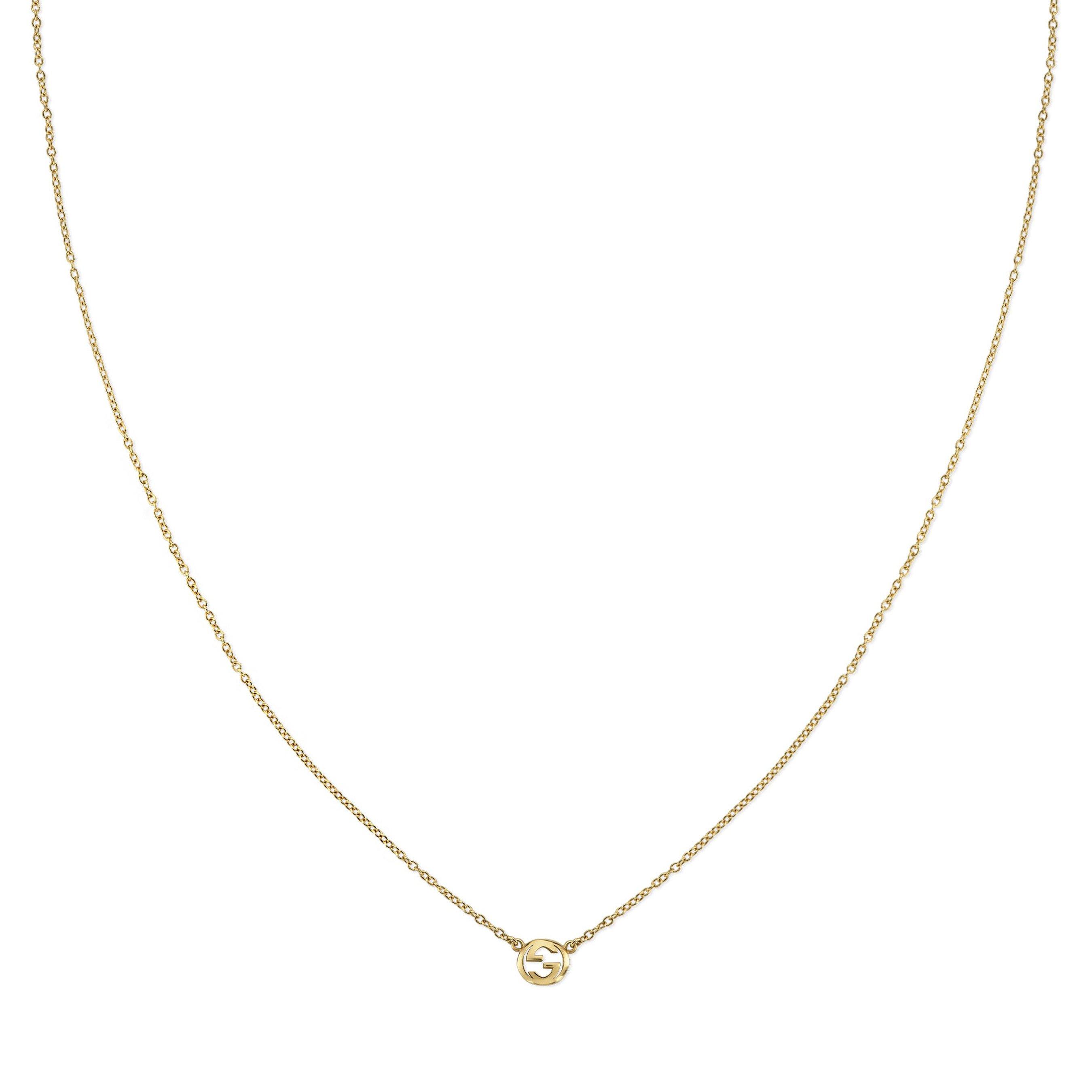 Gucci Interlocking 18ct Yellow Gold Necklace