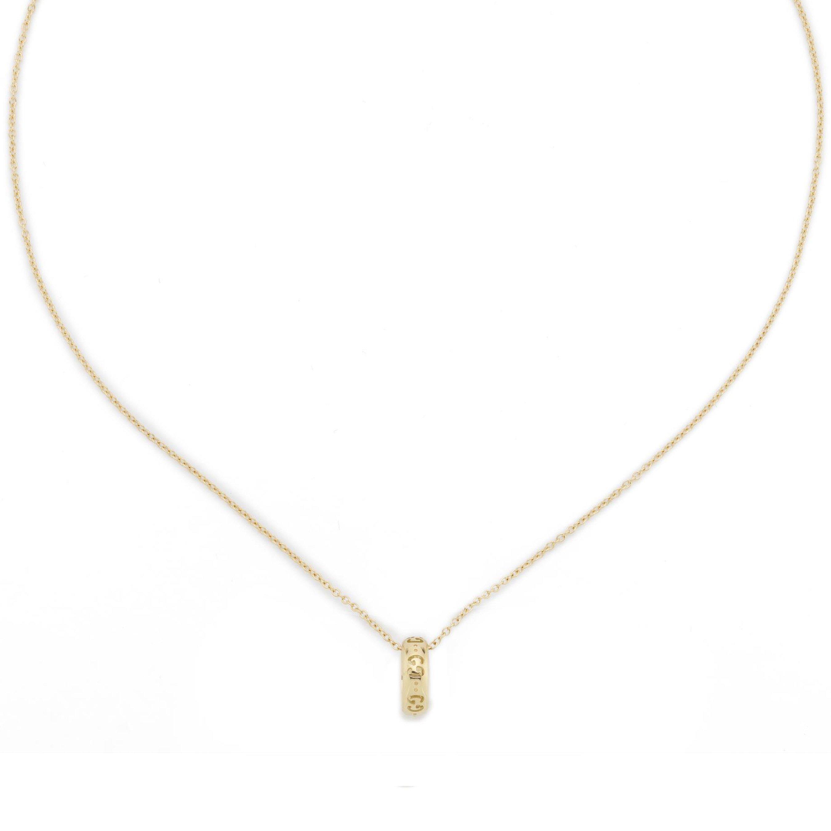Gucci Icon 18ct Yellow Gold Necklace